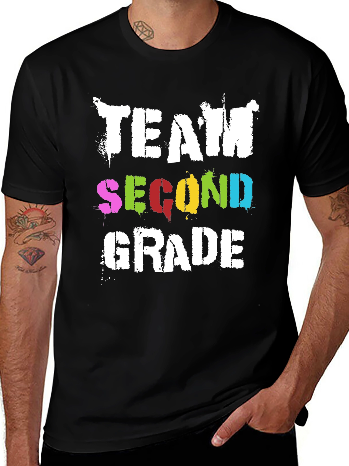 Variant 22 of Team Second Grade T-Shirt - Black