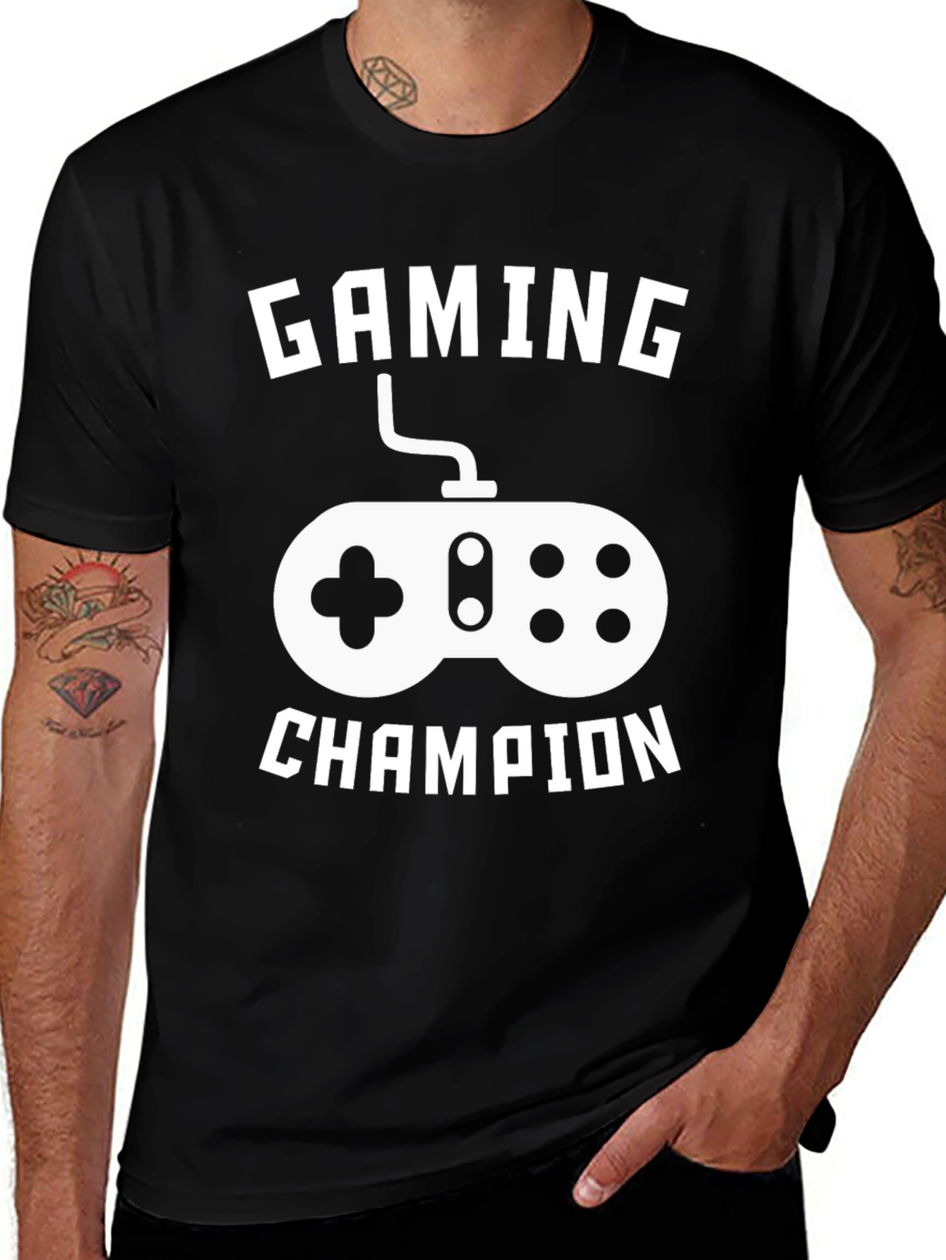 Variant 4 of Gaming Champion Graphic T-Shirt - Black