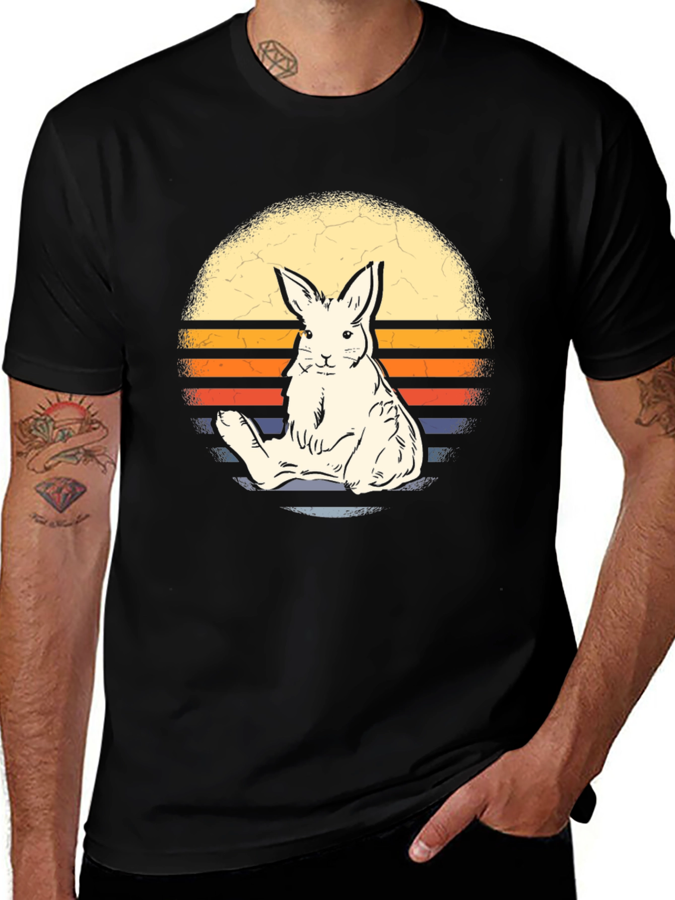 Variant 30 of Vintage Bunny Sunset T-Shirt