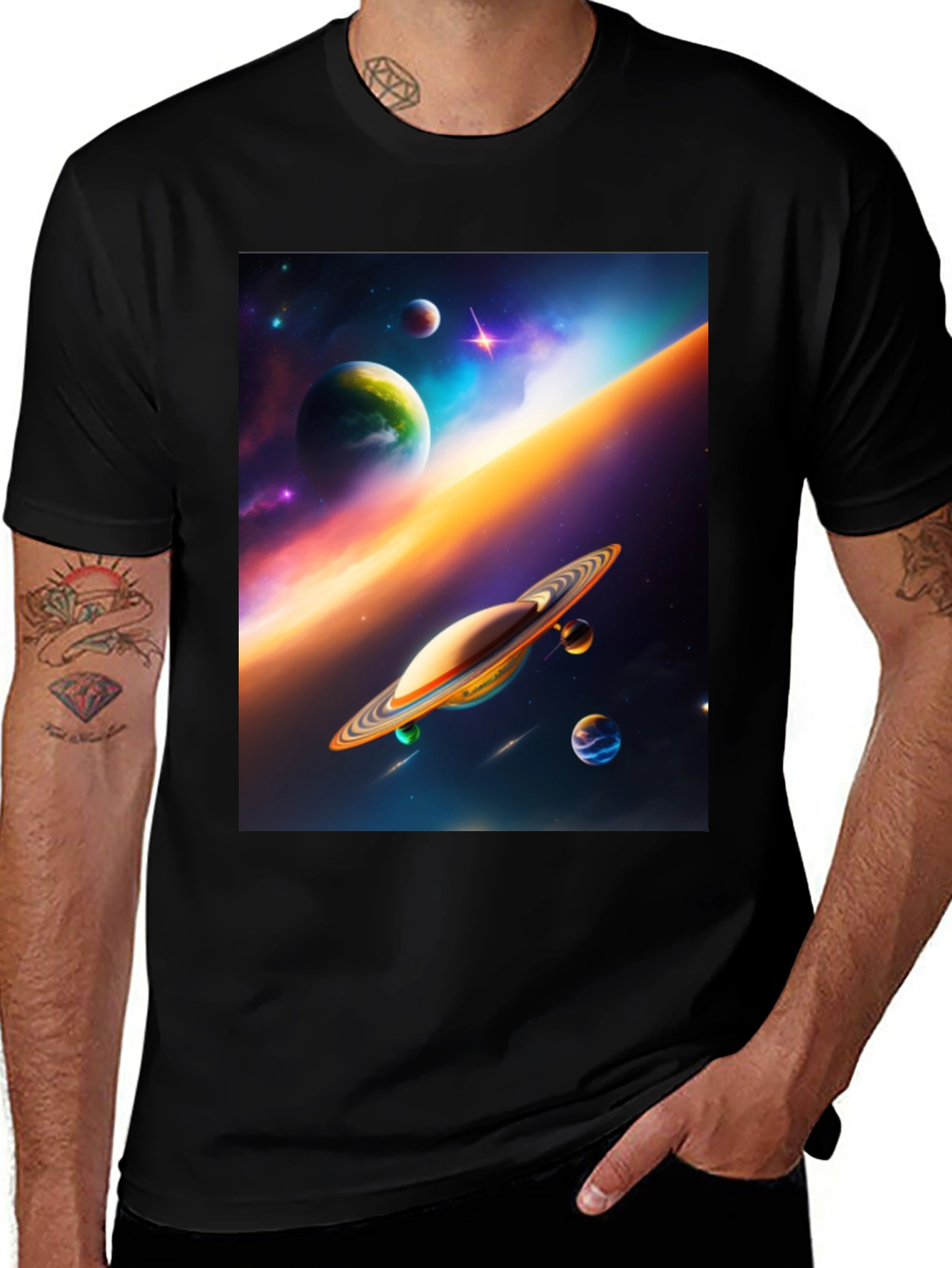 Variant 20 of Space Skate T-Shirt: Intergalactic Style