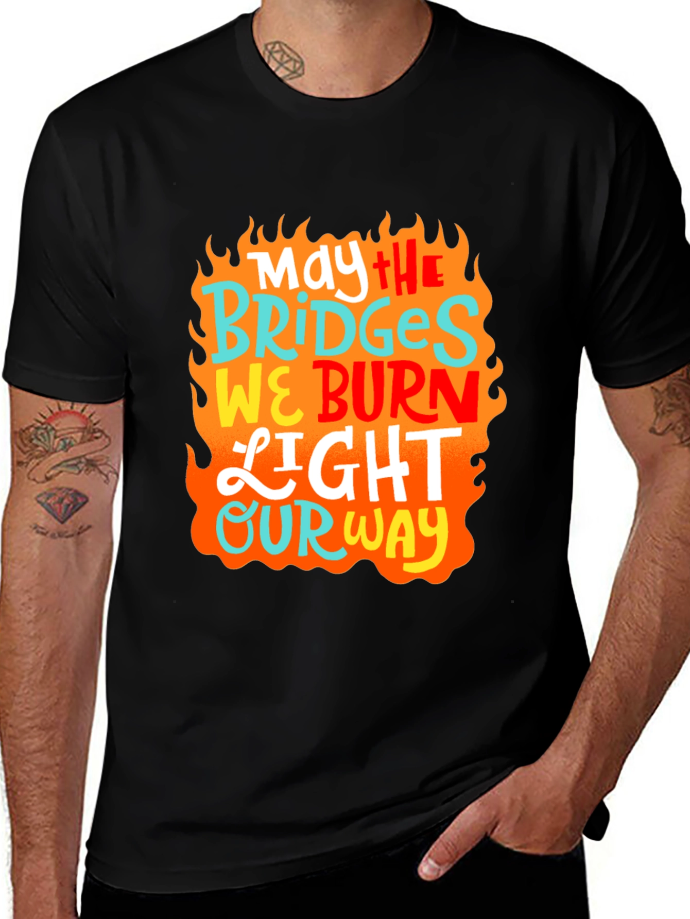 Variant 23 of May The Bridges Burn T-Shirt