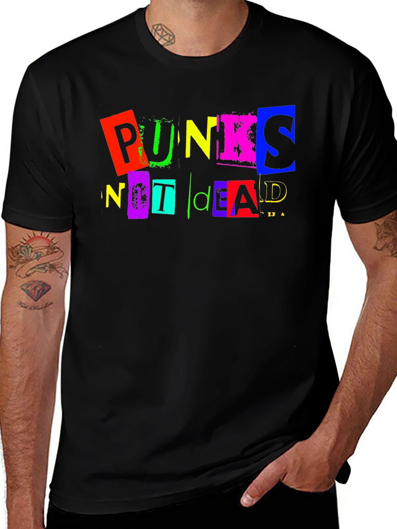 Variant 3 of Puncks Not Dead Graphic Tee