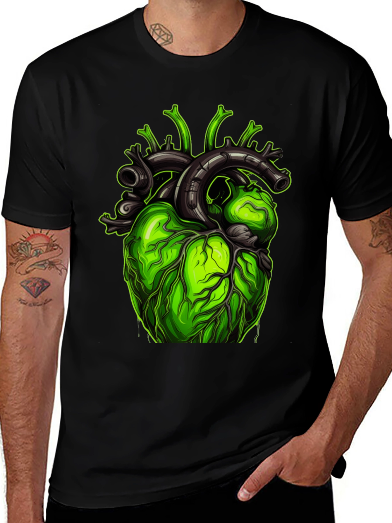 Variant 22 of Green Heart Graphic T-Shirt