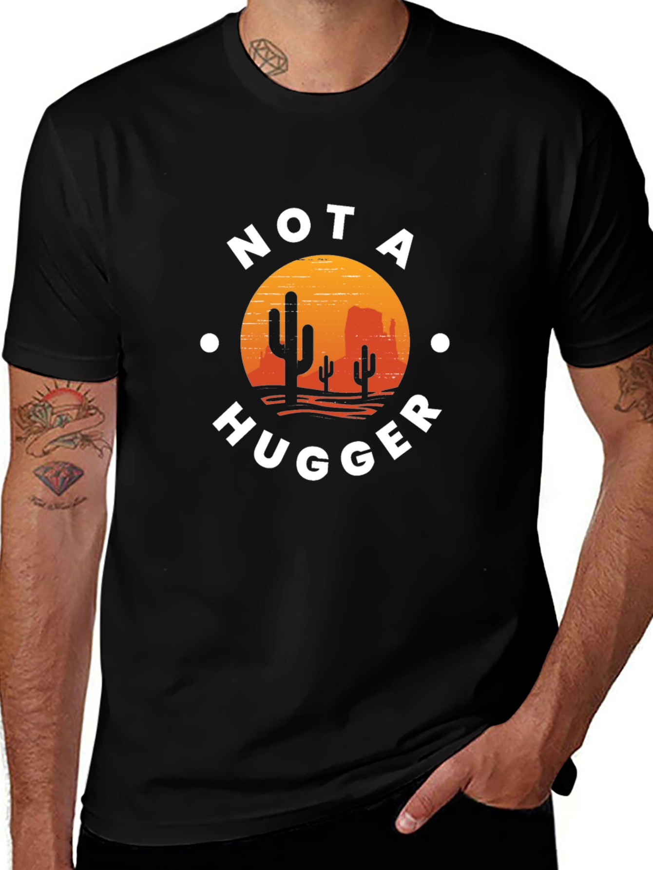 Variant 7 of Not A Hugger Cactus Desert Graphic Tee