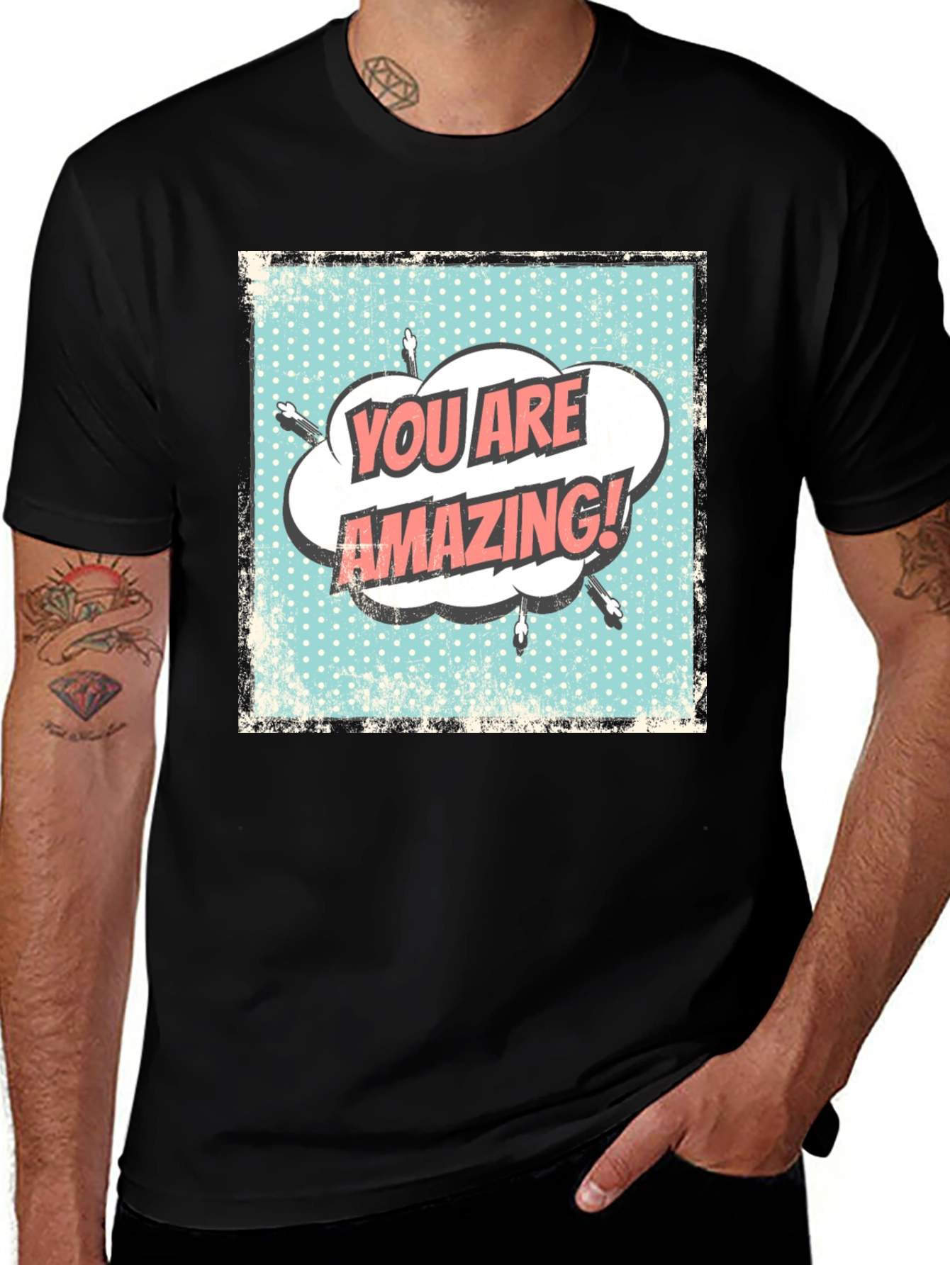 Variant 20 of You Are Amazing! Comic Style Graphic Tee