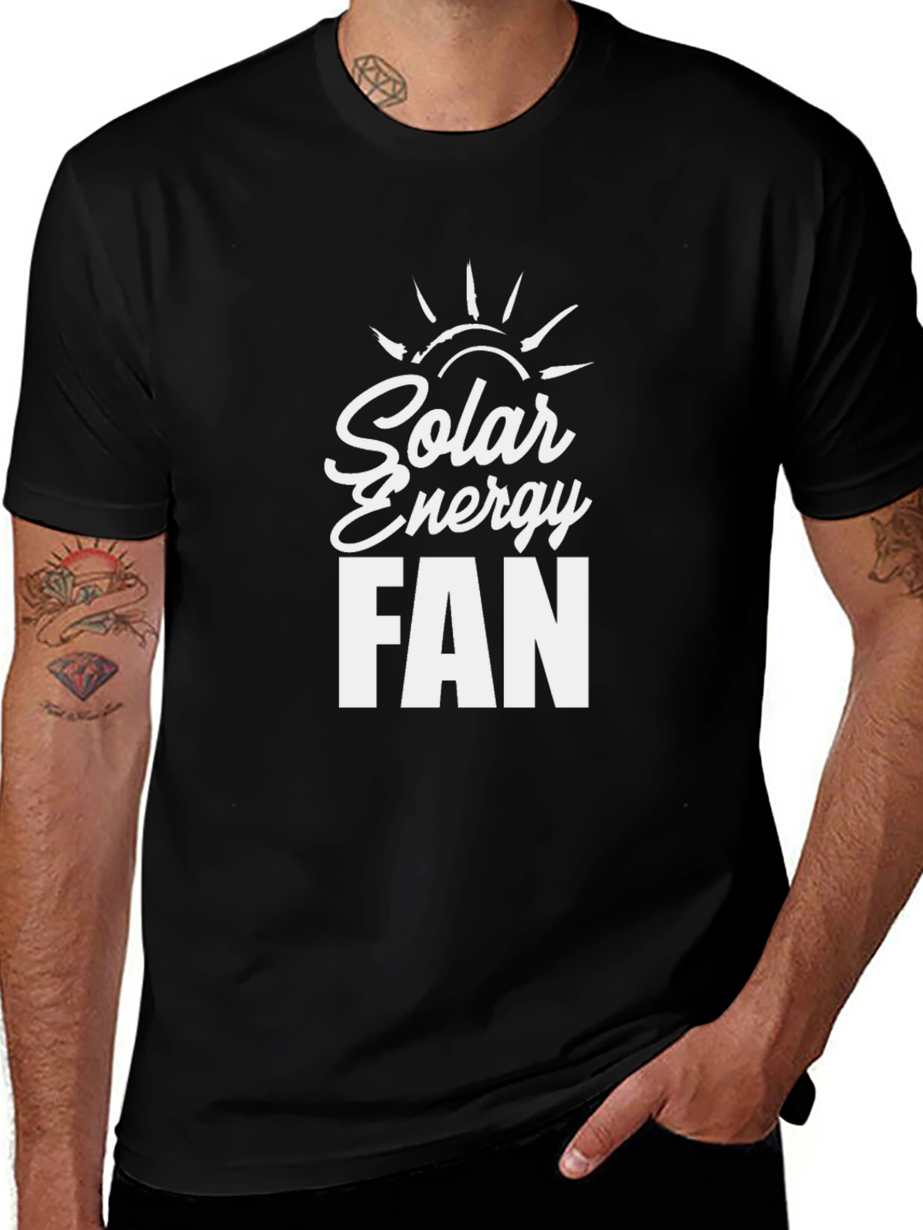 Solar Energy Fan Black T-Shirt