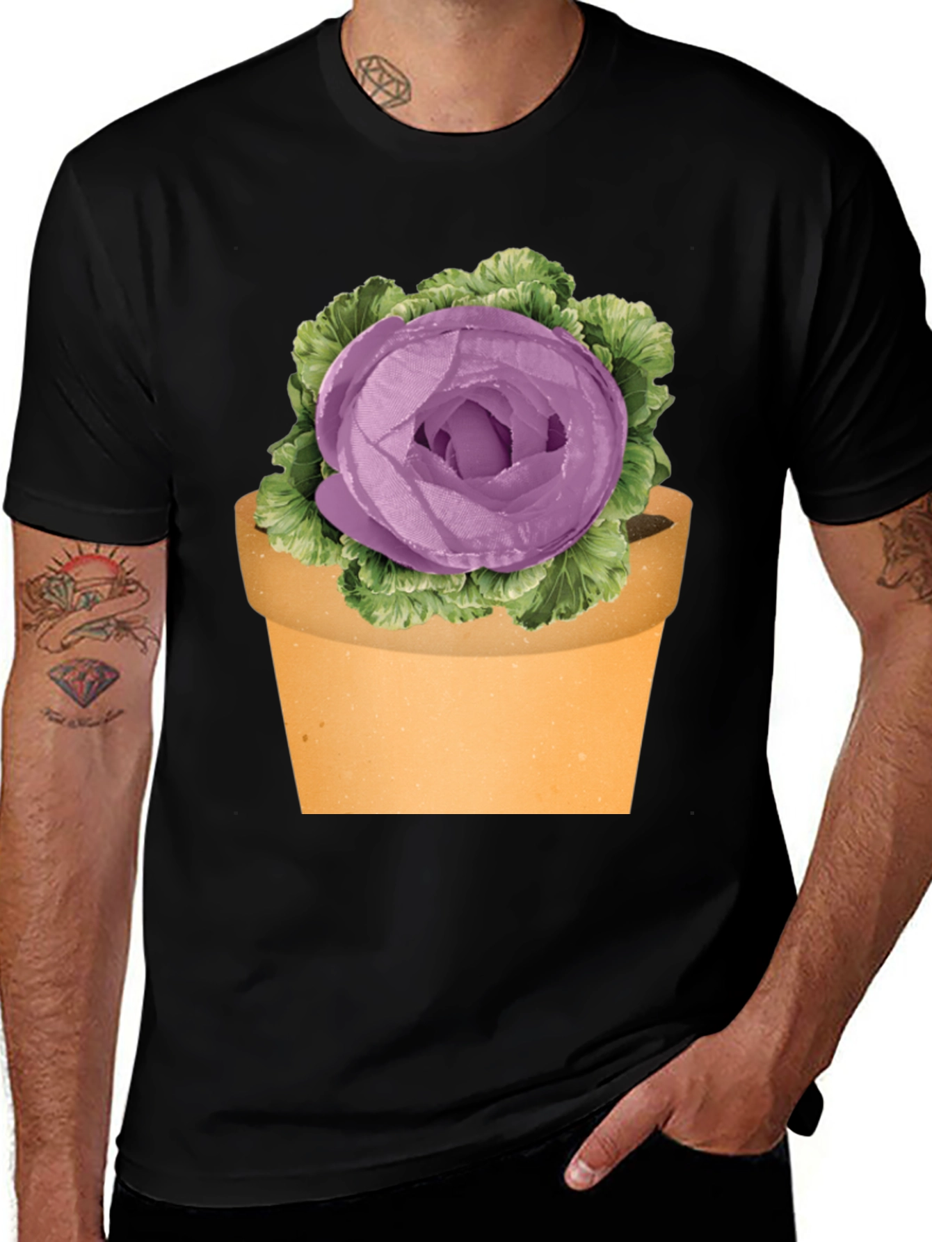 Variant 14 of Floral Potted Plant Graphic T-Shirt