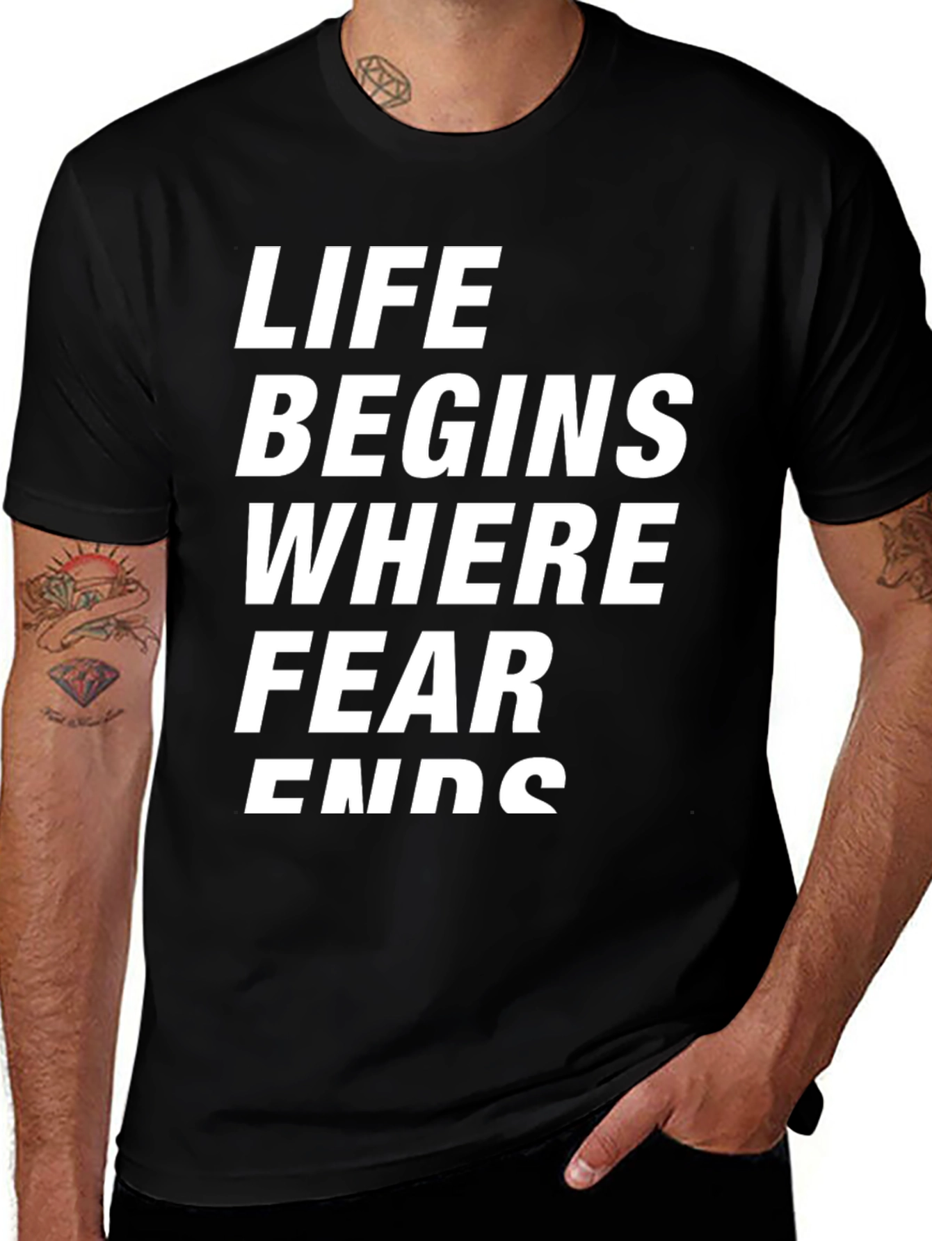 Variant 27 of Life Begins Where Fear Ends - Graphic Tee