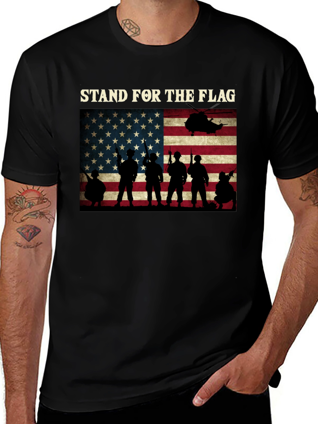 Variant 19 of Stand for the Flag Patriotic T-Shirt