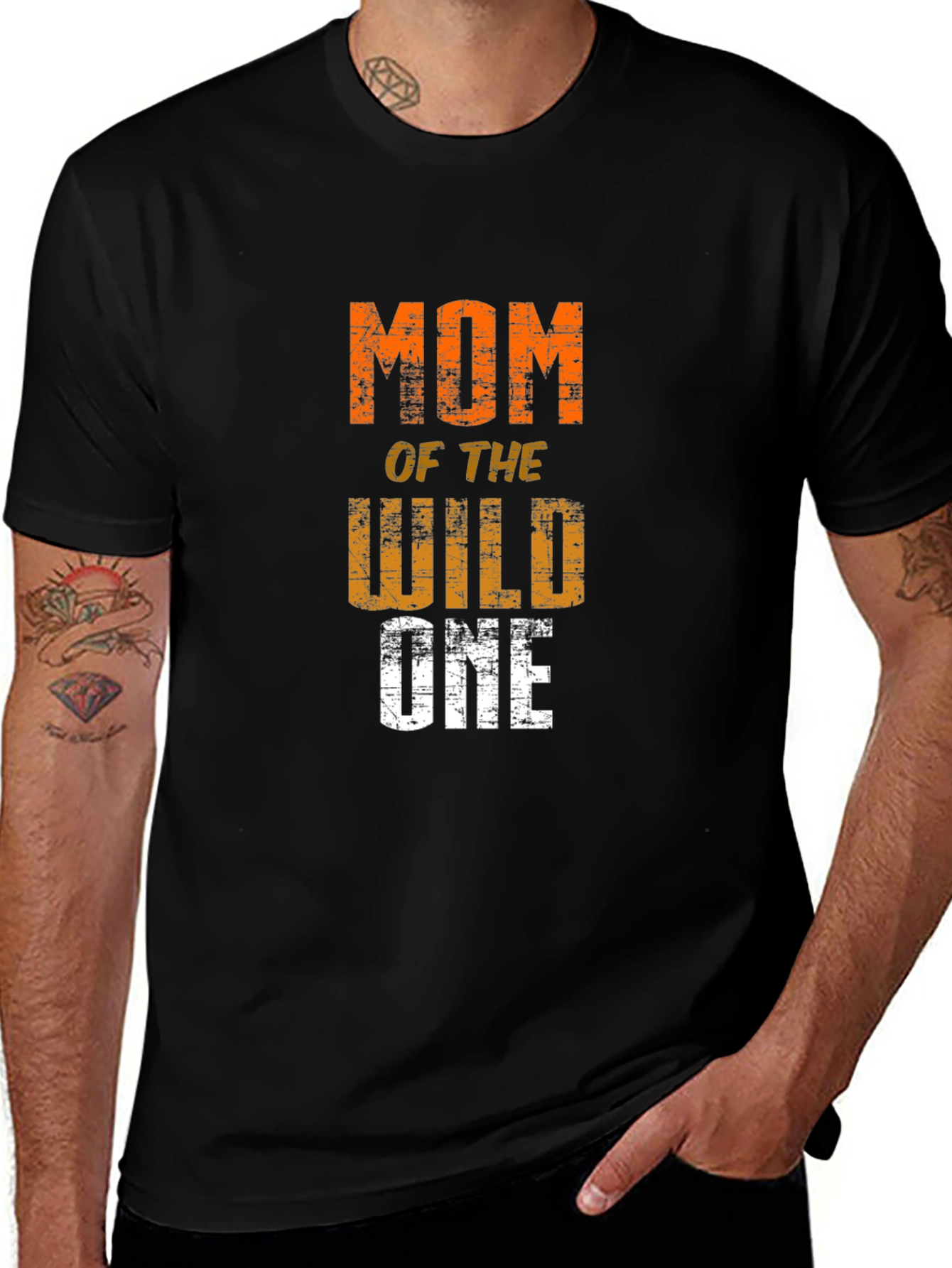 Variant 22 of Mom of the Wild One Graphic Tee - Black
