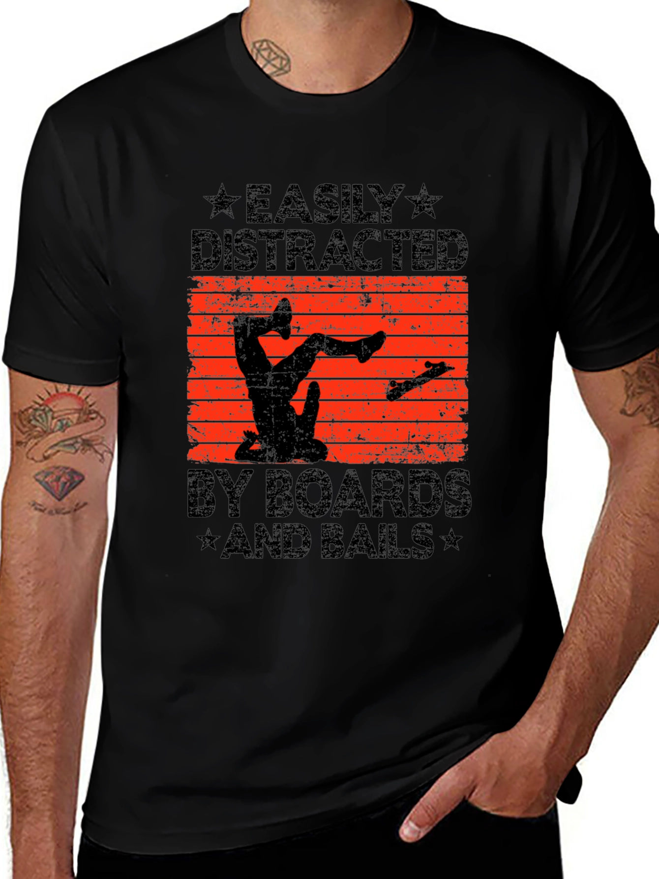 Variant 10 of Easily Distracted by Boards Graphic Tee