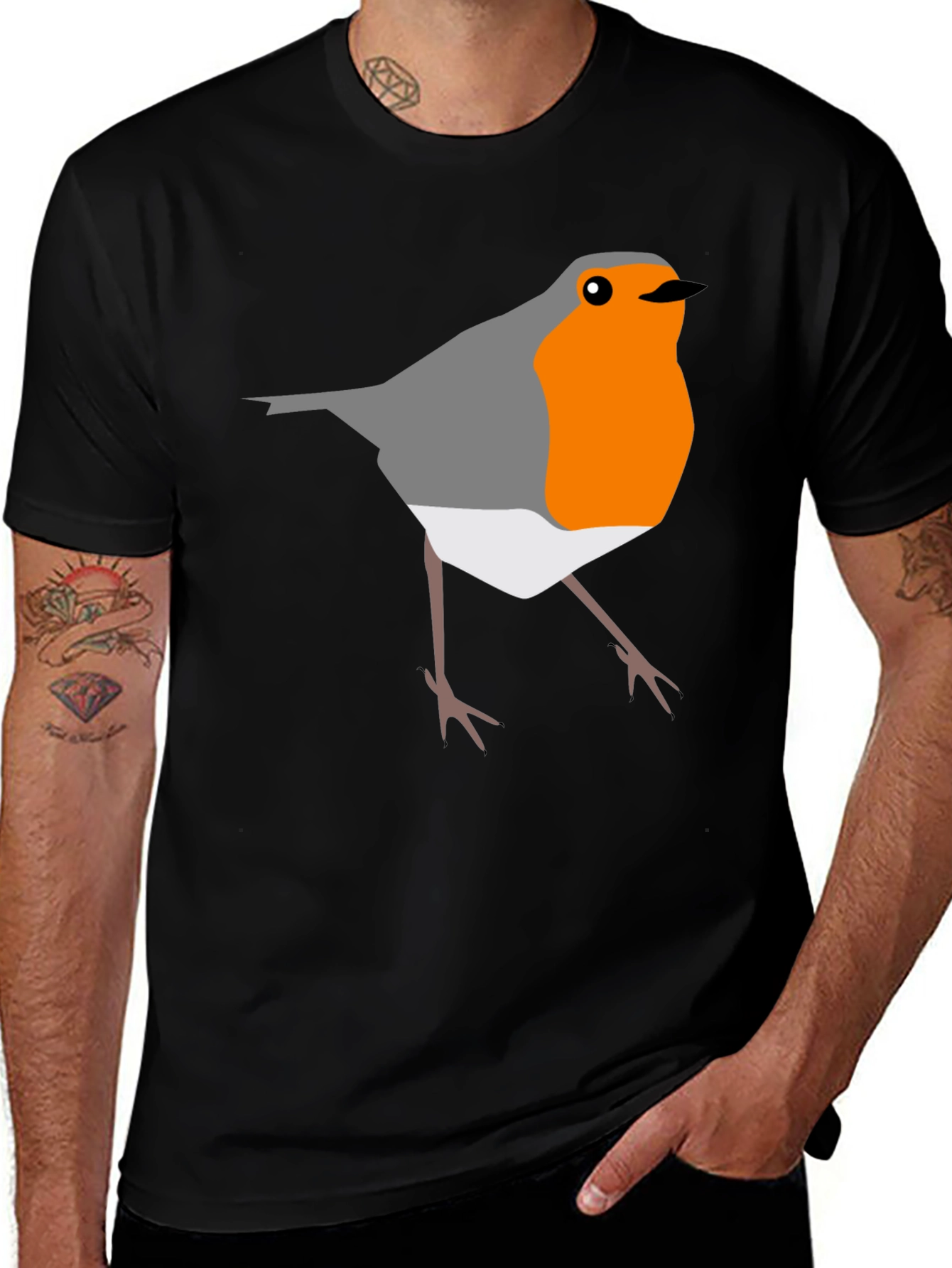 Variant 20 of Robin Bird Graphic T-Shirt - Stylish Casual Wear