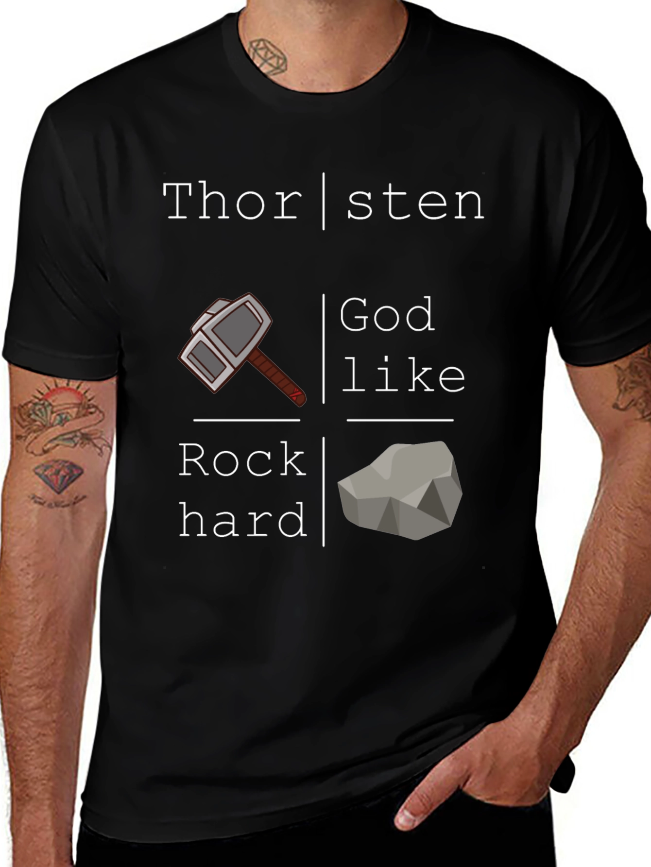Variant 13 of Thorsten Godlike Rock Hard Graphic T-Shirt