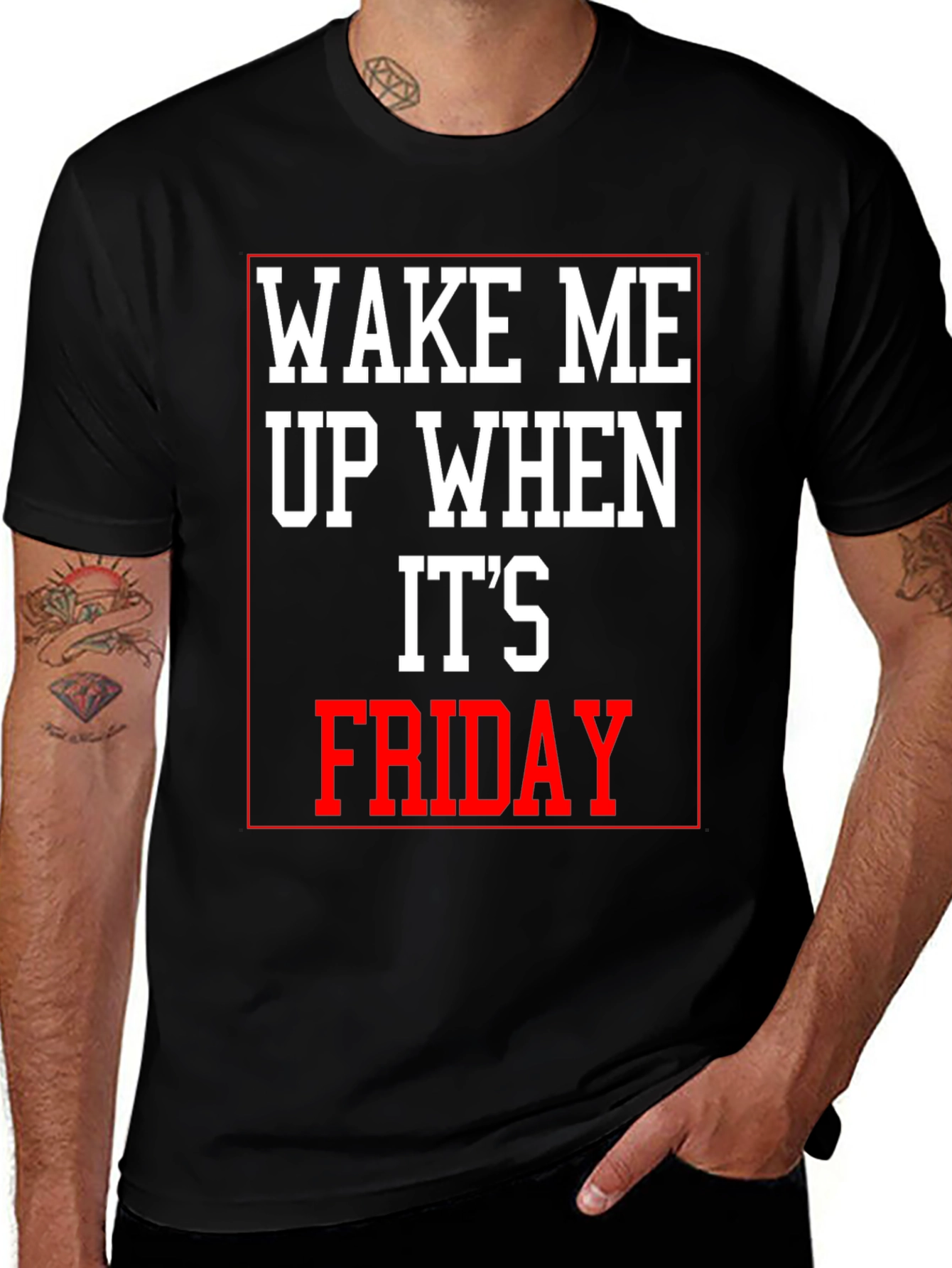 Variant 14 of Wake Me Up When It's Friday Graphic Tee
