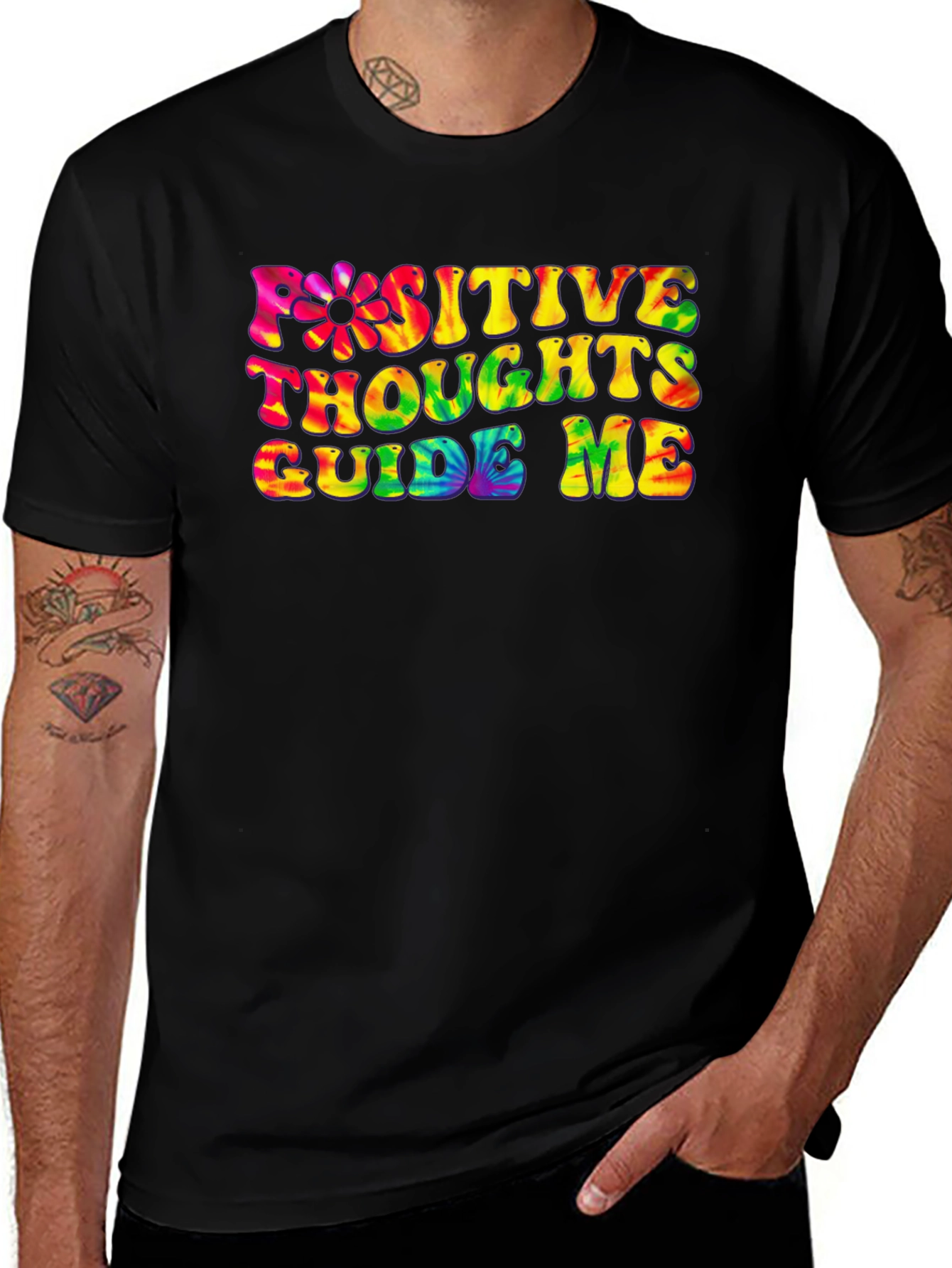 Variant 15 of Positive Thoughts Graphic T-Shirt