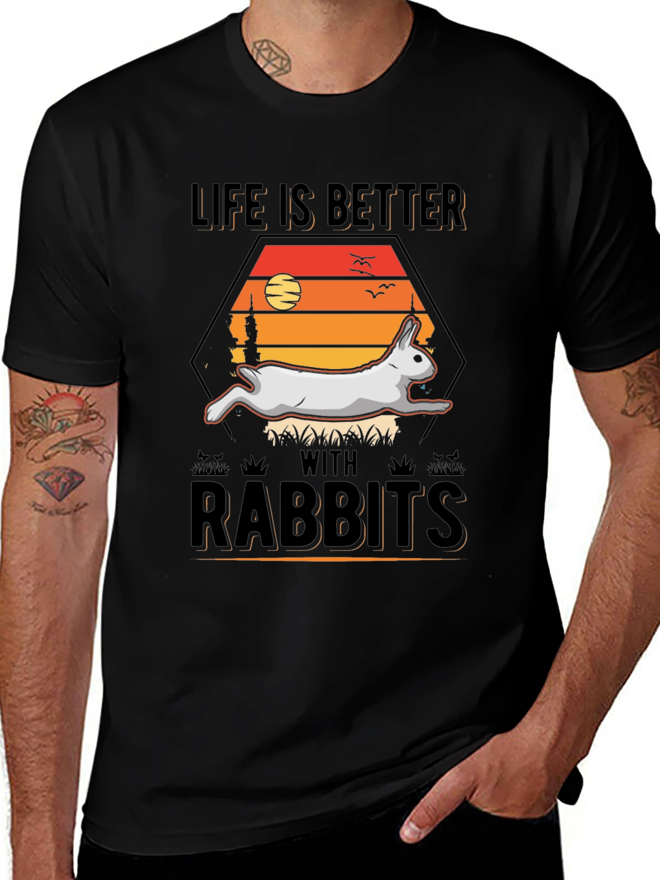 Variant 2 of Life Is Better With Rabbits T-Shirt