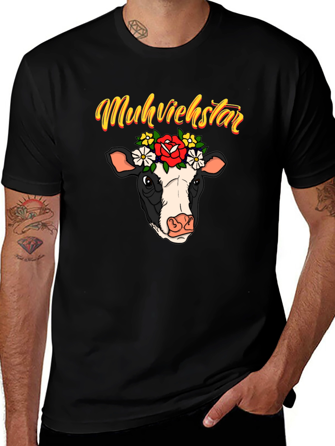 Muhviehstar Cow Graphic Tee