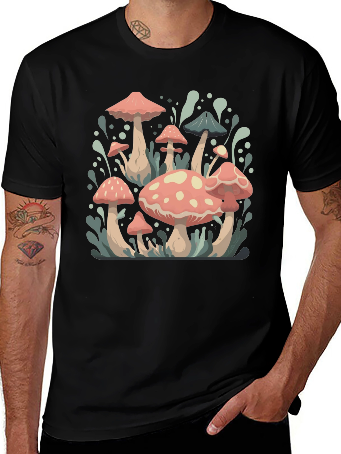 Variant 3 of Mushroom T-Shirt - Retro Toadstool Design
