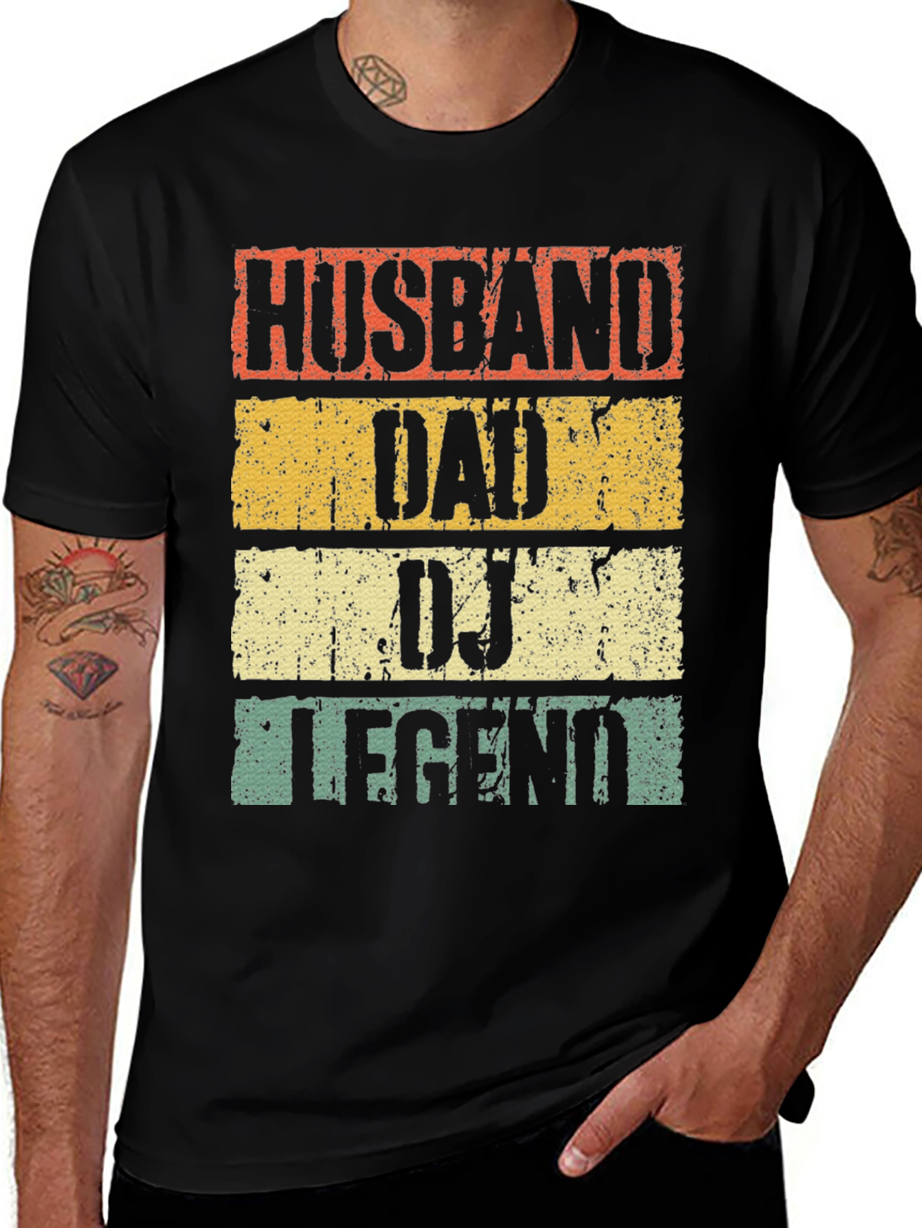 Husband Dad DJ Legend Graphic Tee