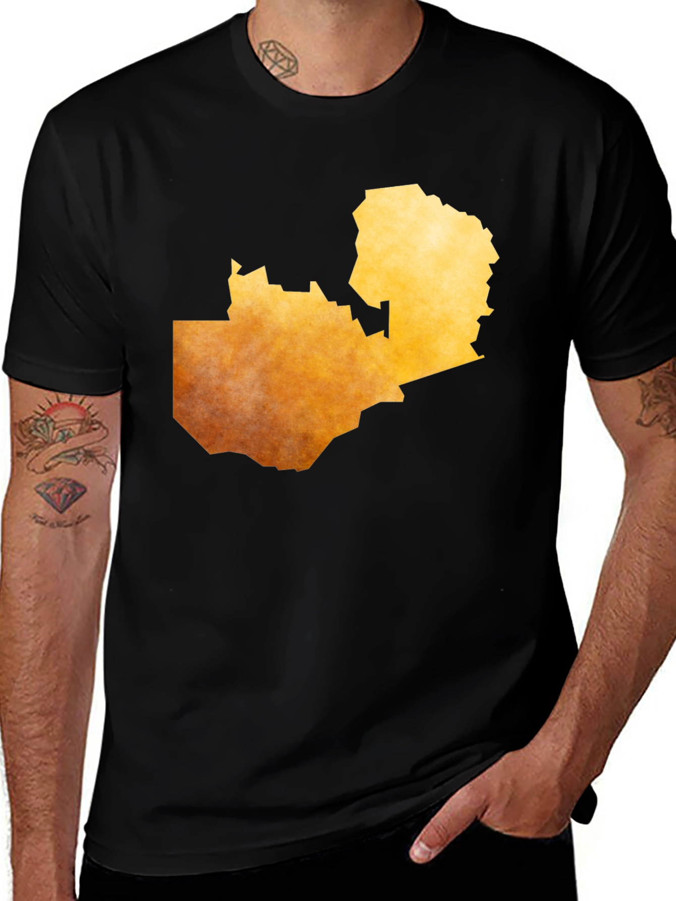 Zambia Map T-Shirt - Unique African Country Design