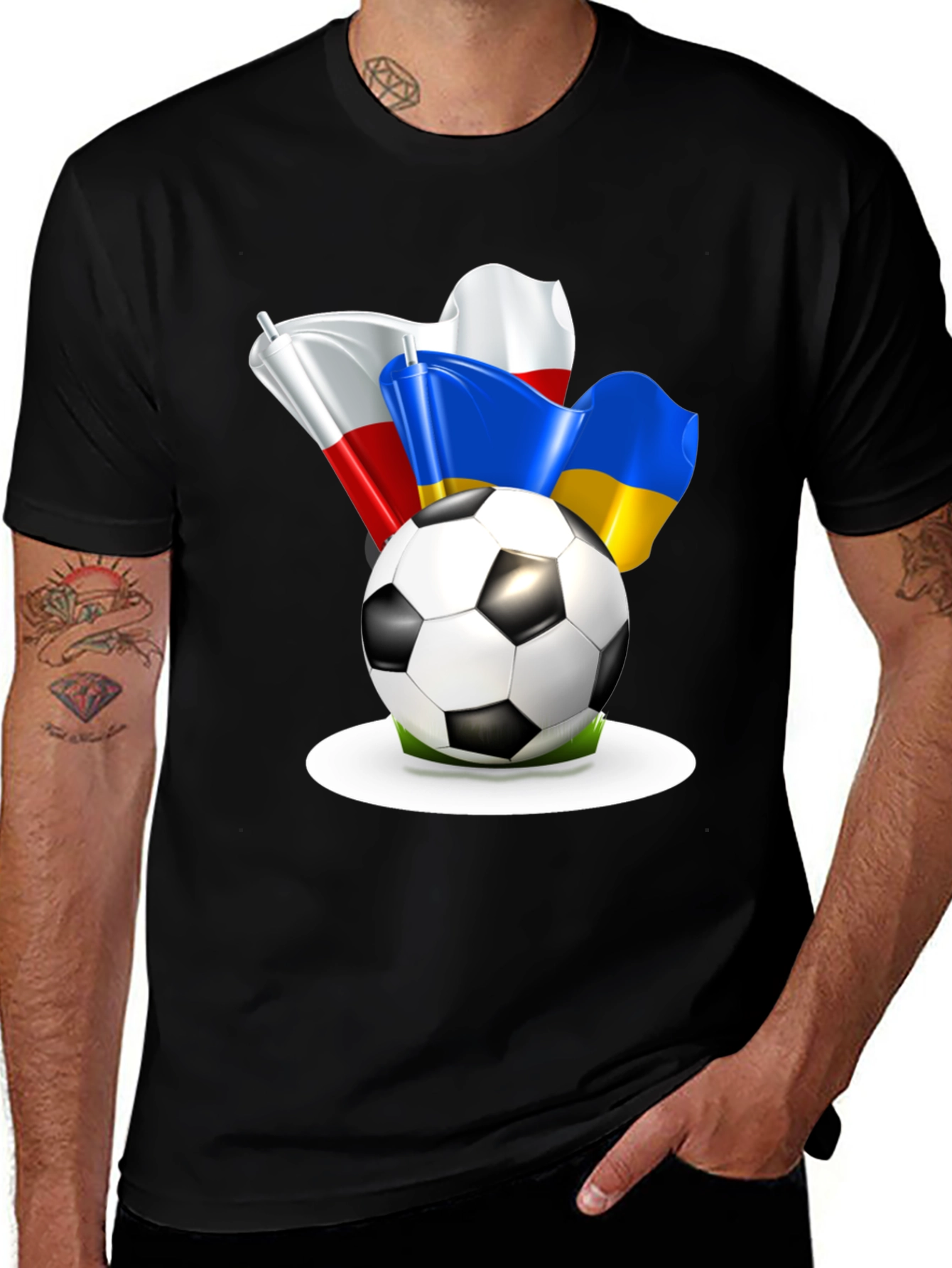Variant 11 of Poland Ukraine Football T-Shirt