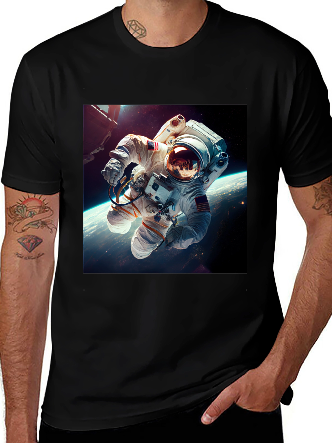 Variant 7 of Astronaut Graphic Tee - Space Explorer T-Shirt