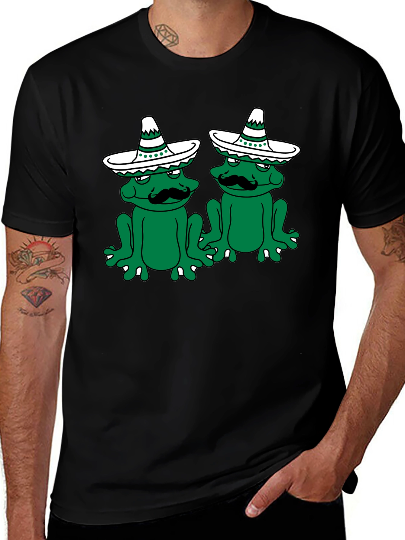 Variant 11 of Frog Sombrero Tee - Cool Graphic T-Shirt