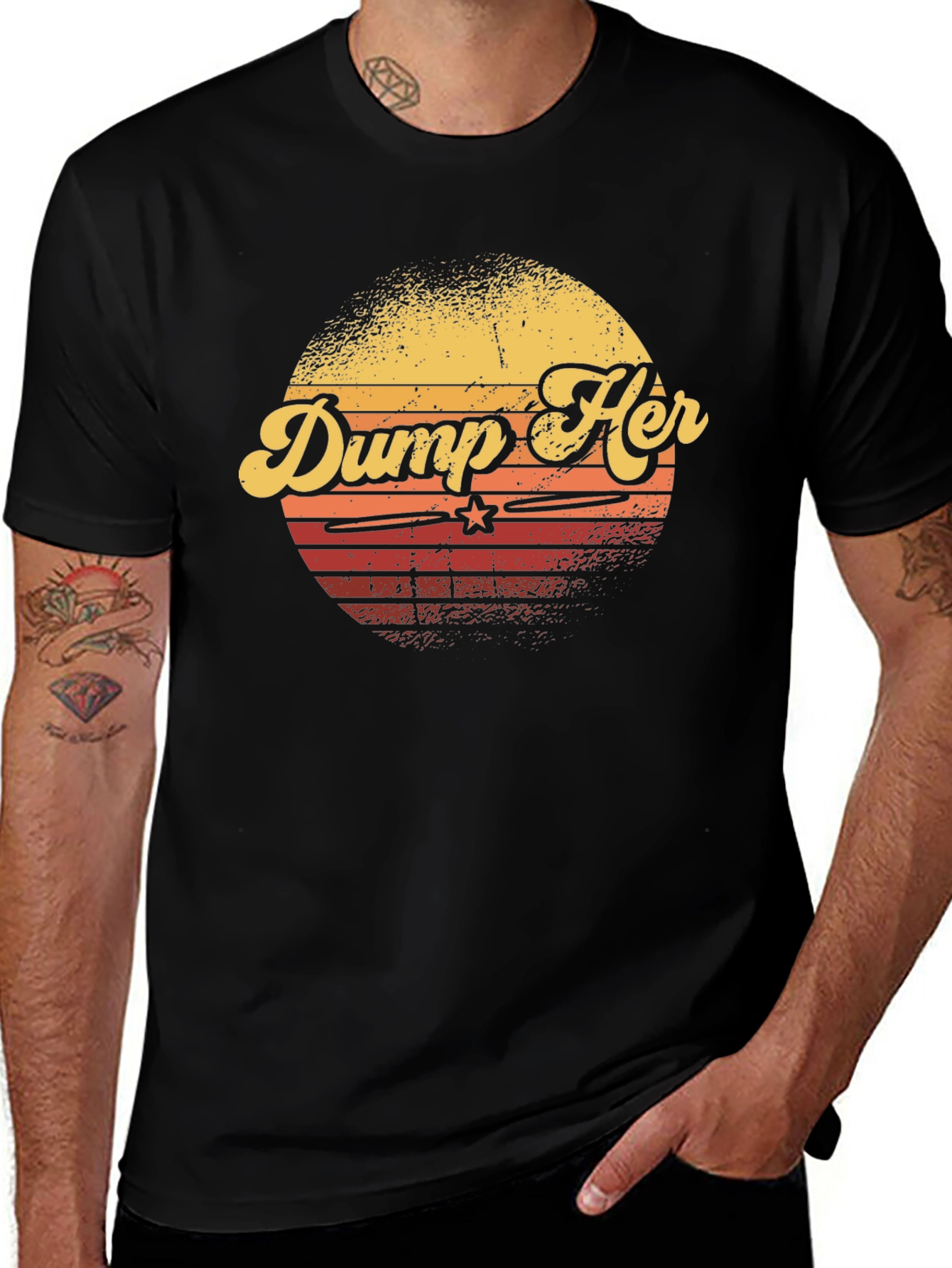 Variant 19 of Dump Her Retro Graphic T-Shirt
