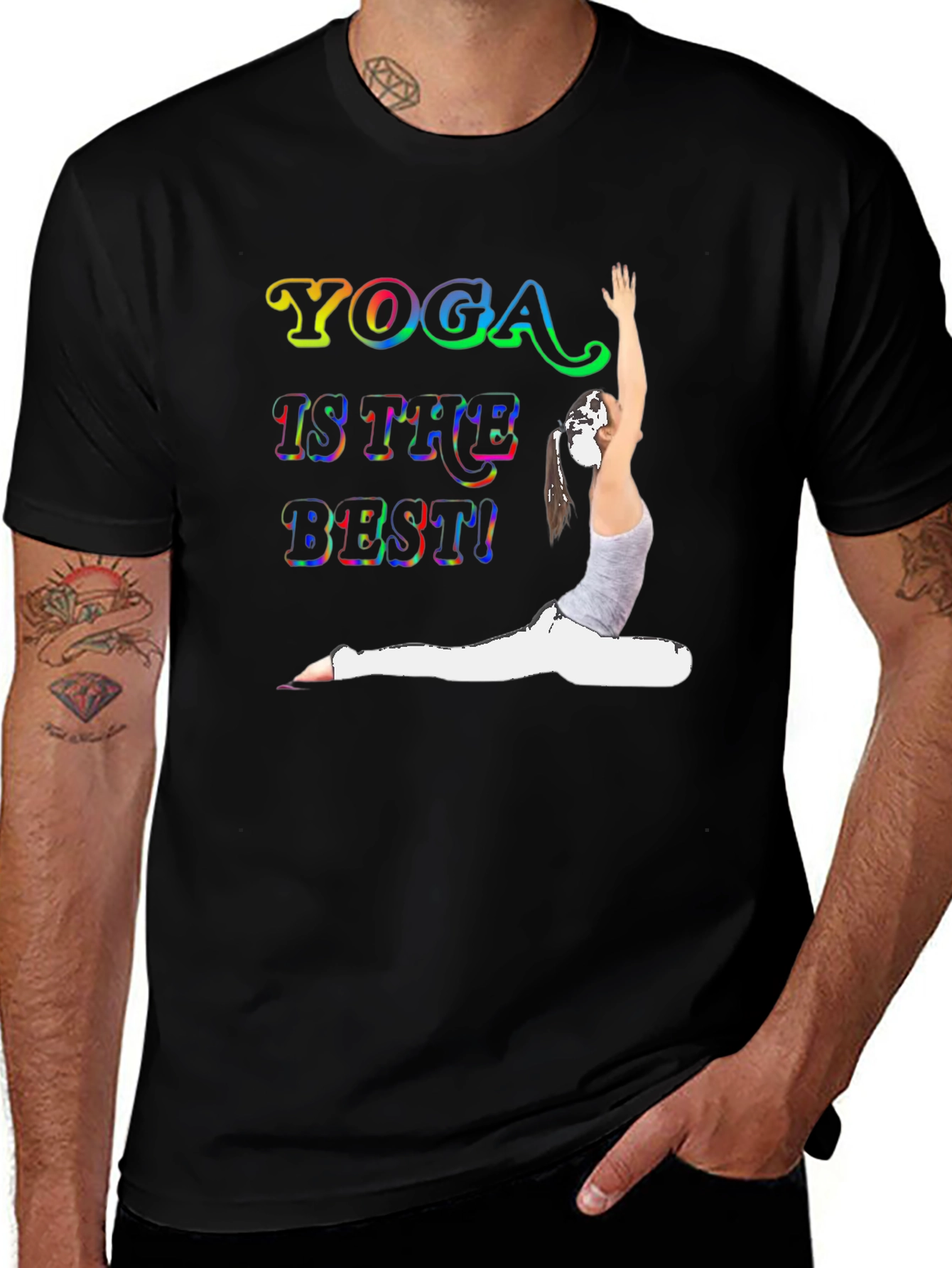 Variant 22 of Yoga Is The Best! Graphic T-Shirt