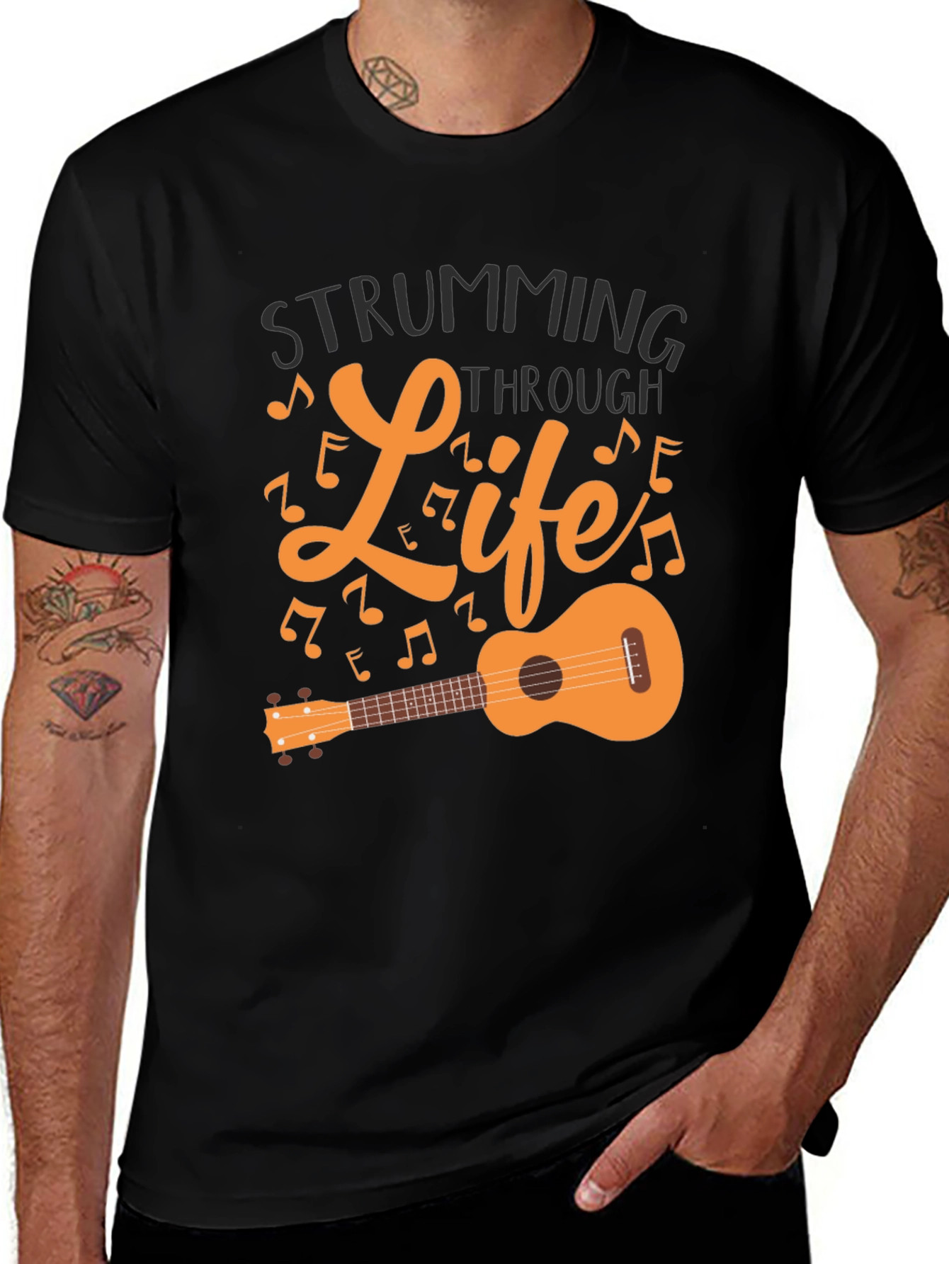 Variant 21 of Strumming Through Life Graphic Tee