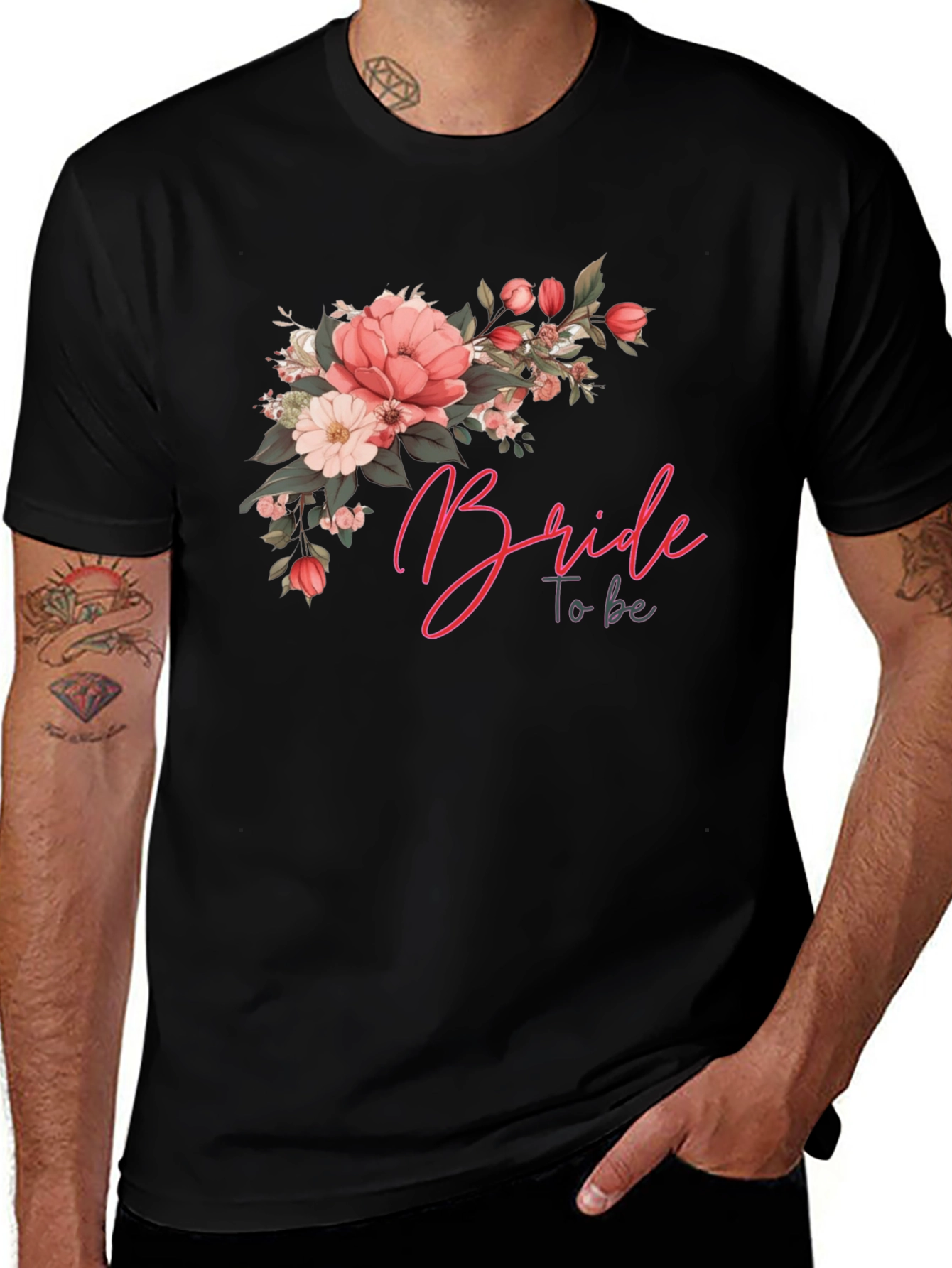 Variant 18 of Bride To Be Floral Tee