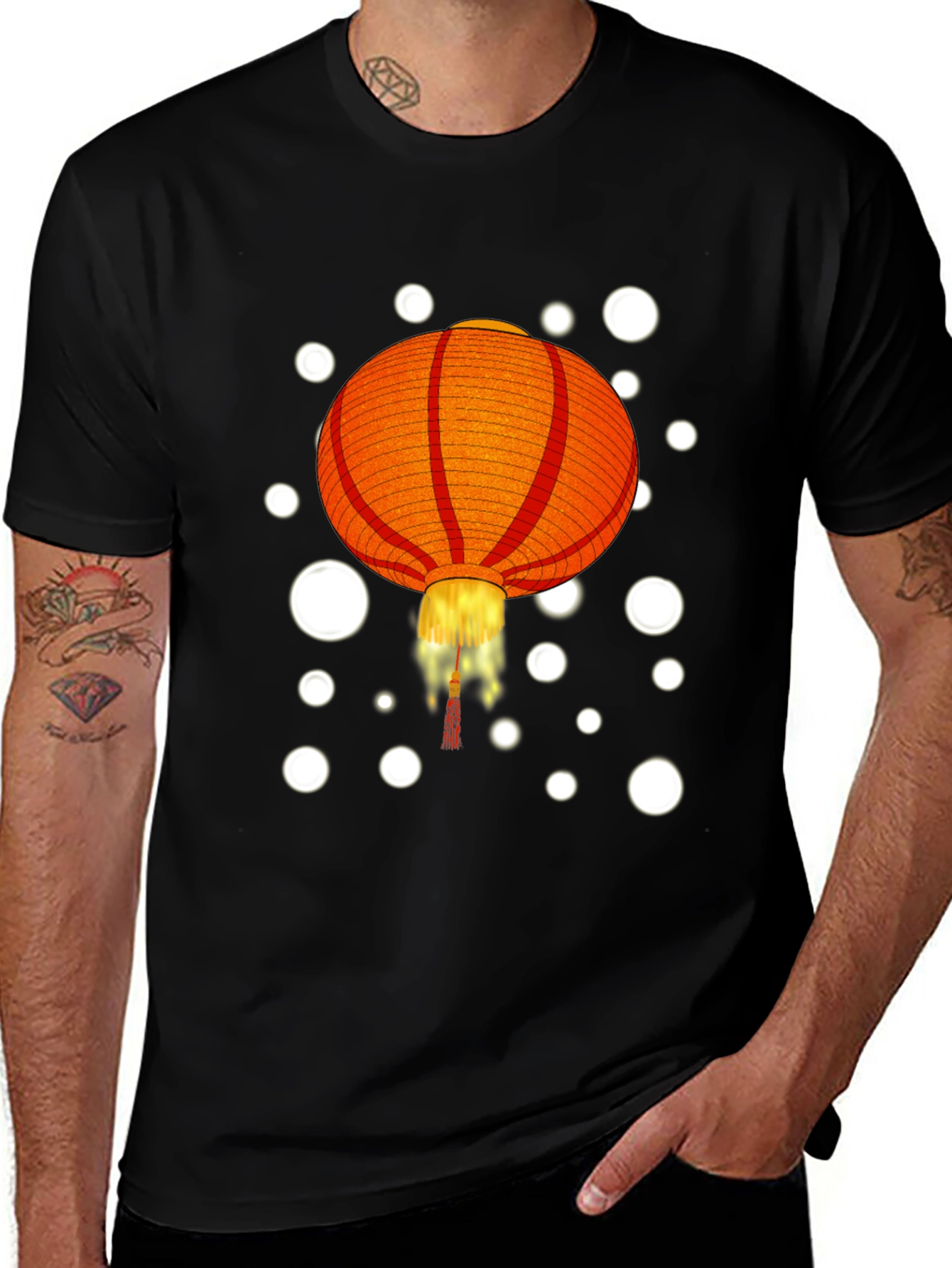 Variant 4 of Lantern Graphic Tee - Stylish & Unique