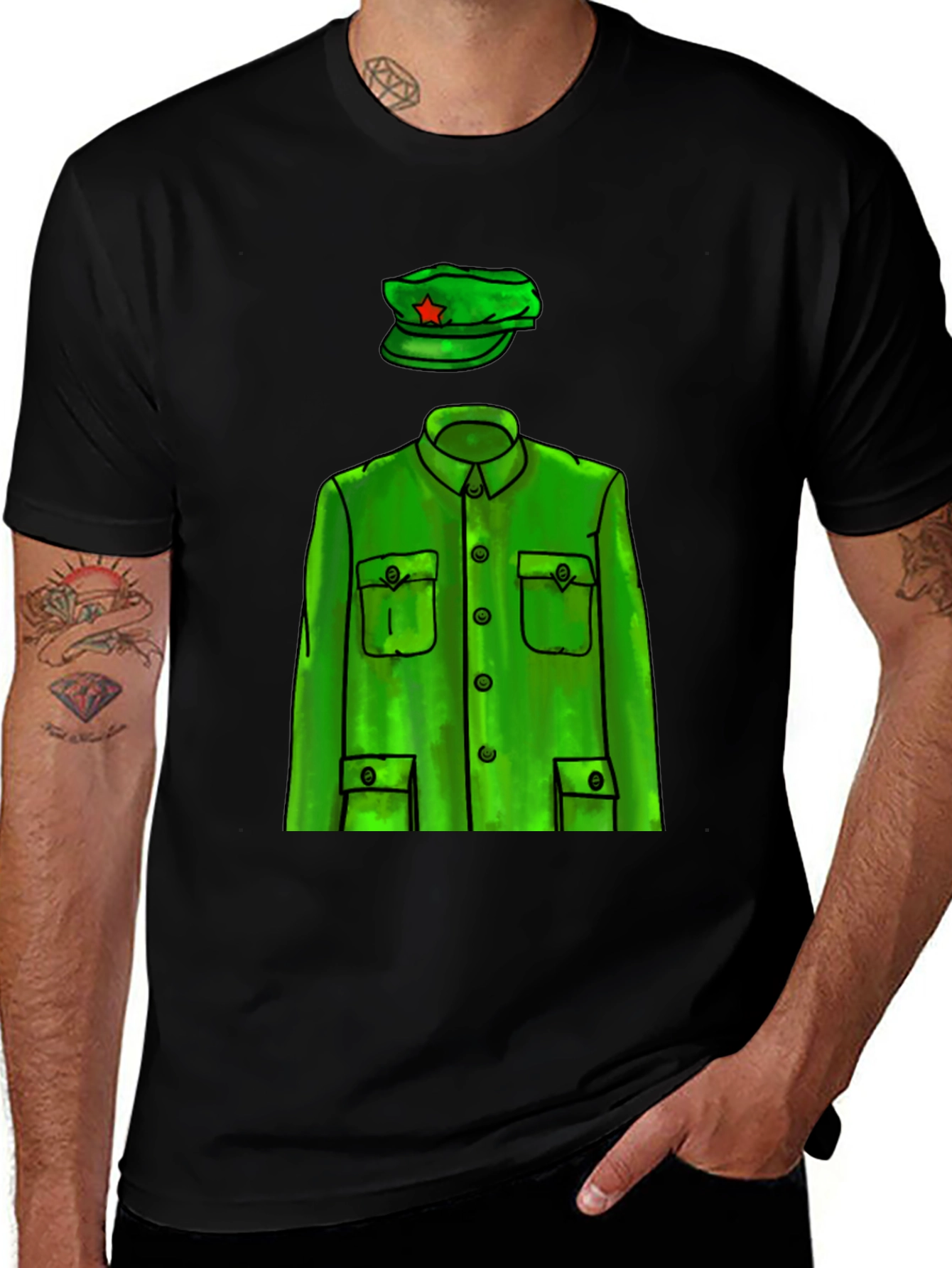 Variant 10 of Retro Green Uniform T-Shirt