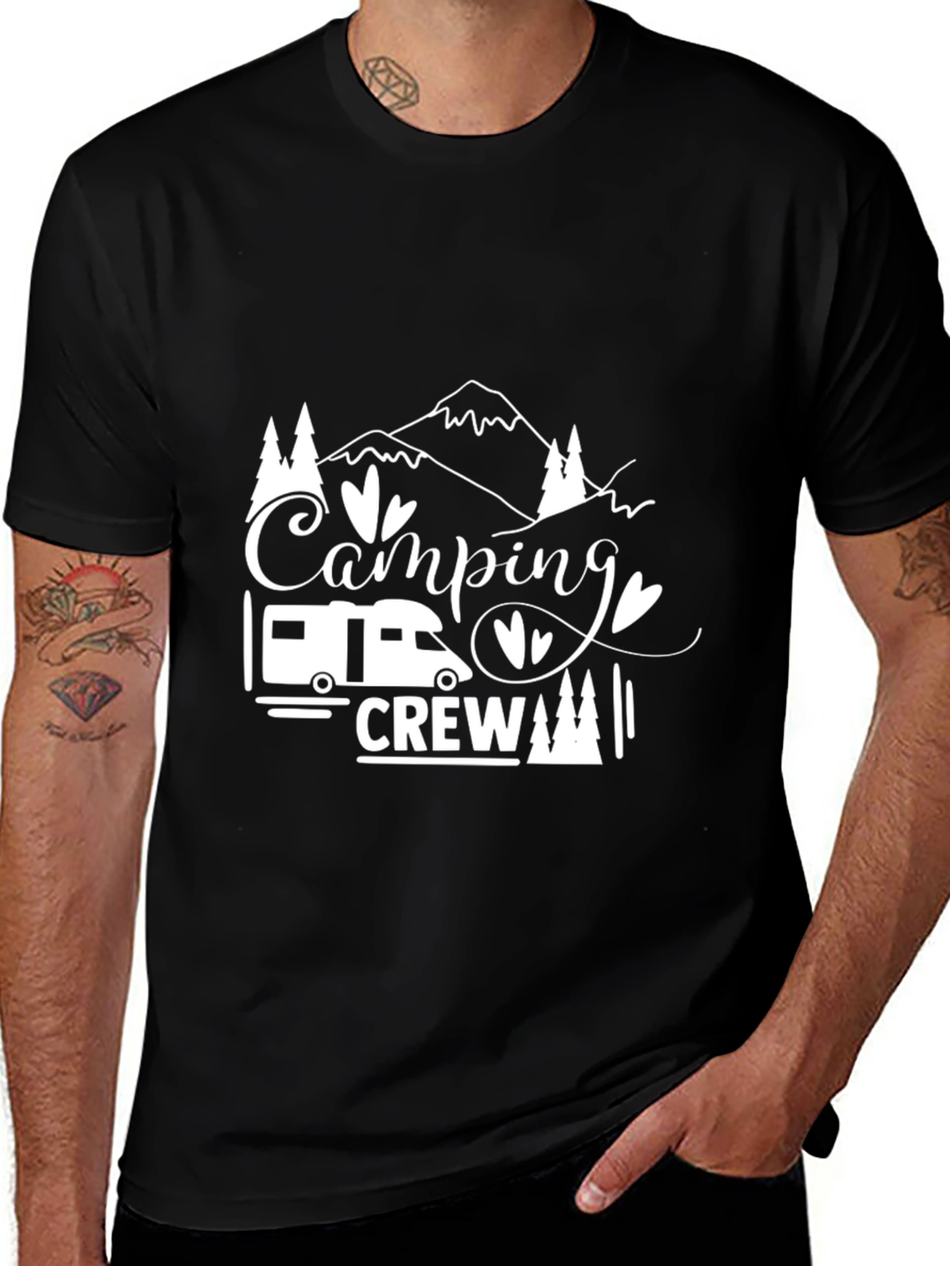 Variant 21 of Camping Crew Graphic Tee