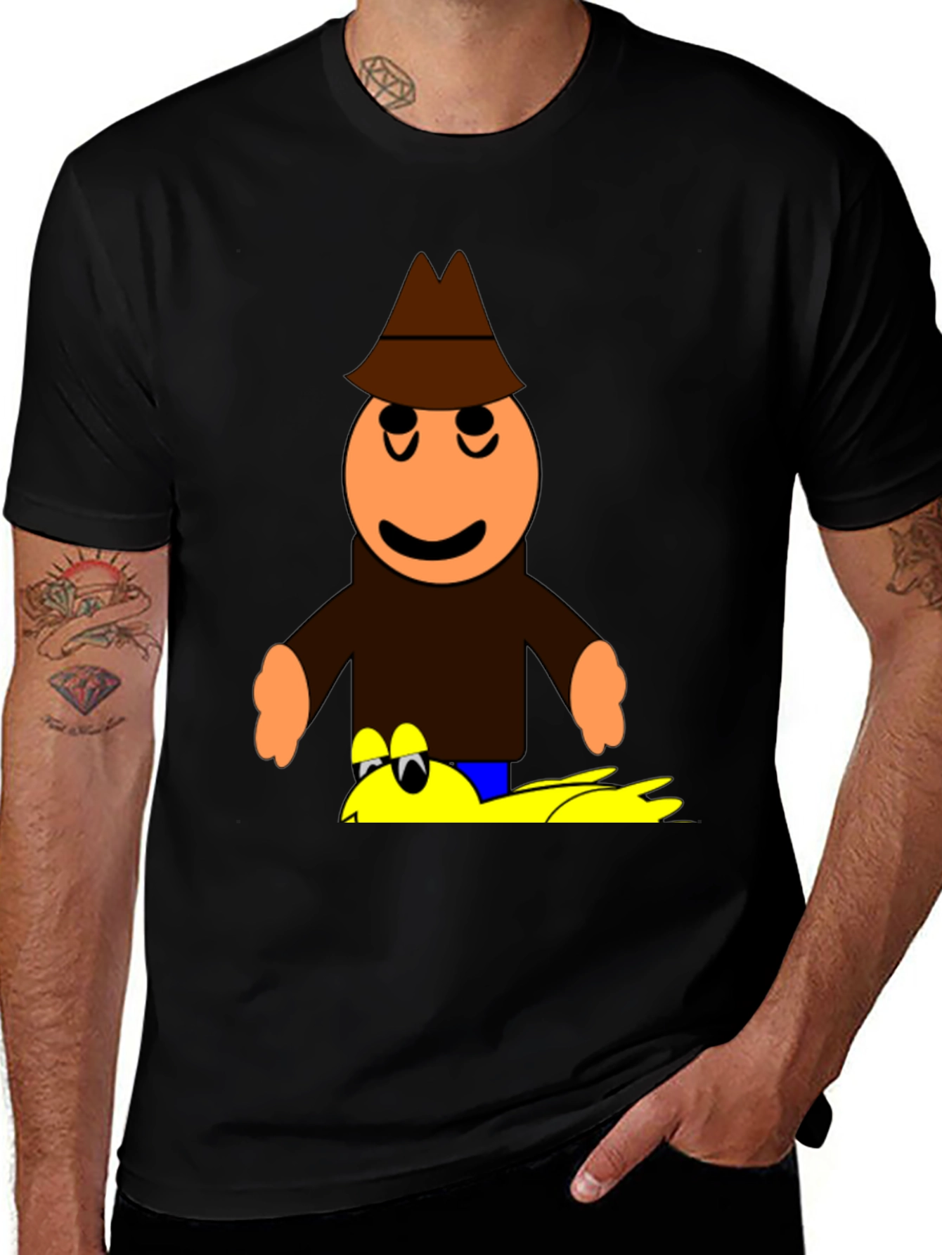 Variant 2 of Cartoon Detective T-Shirt - Unique Graphic Tee