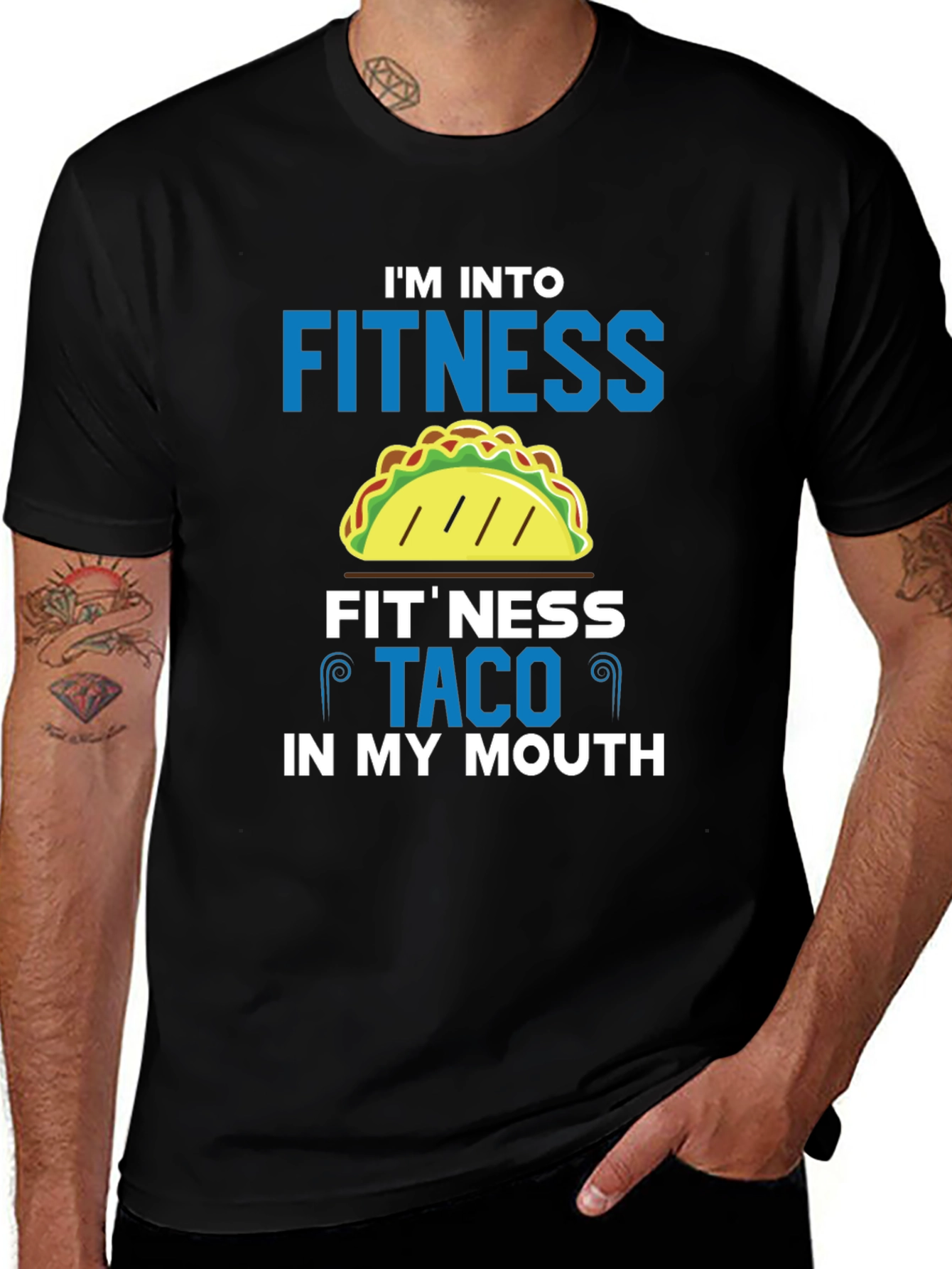 Variant 12 of Fitness Taco T-Shirt - Funny Foodie Workout Tee