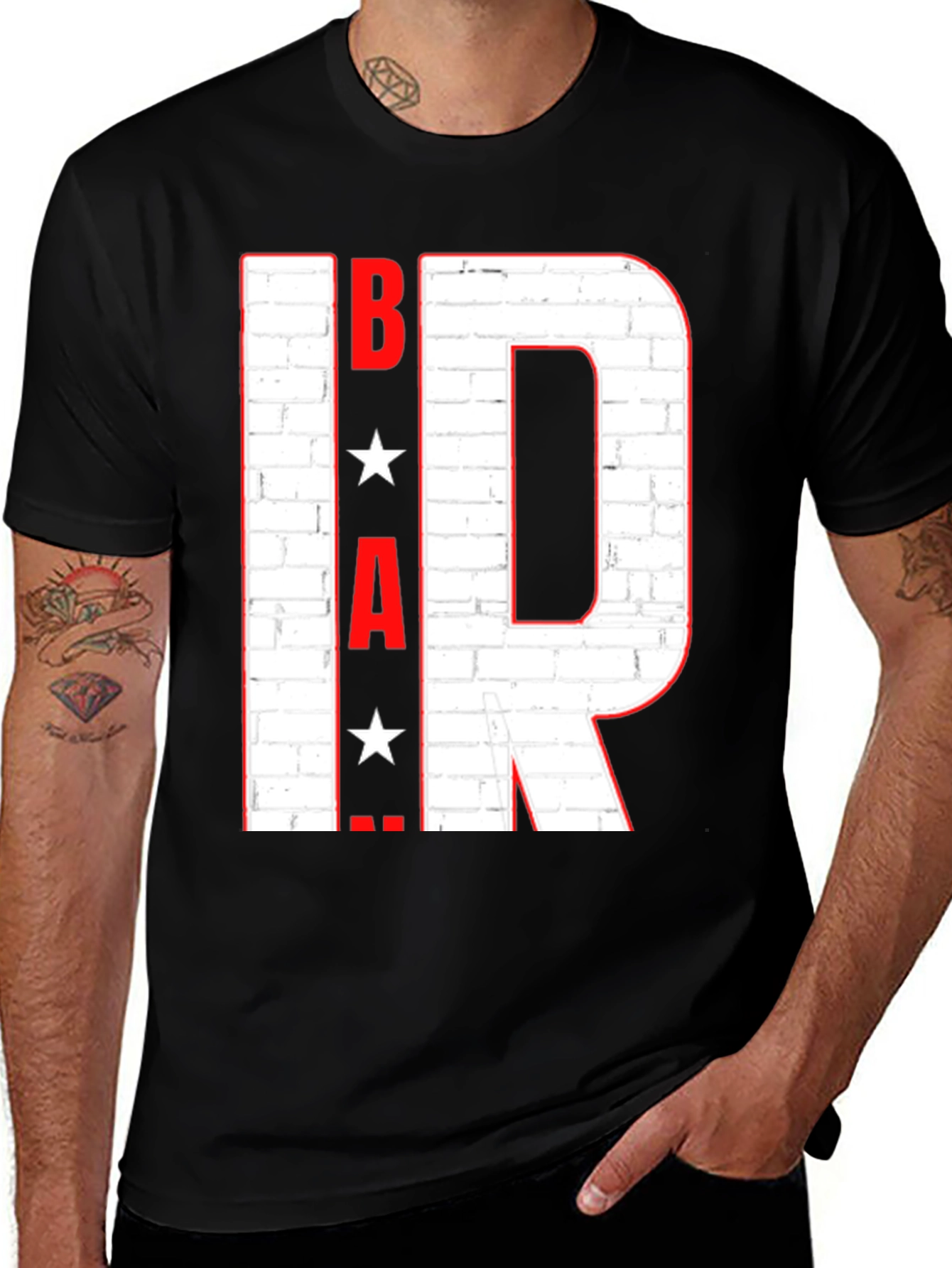 Variant 26 of Brick Design T-Shirt: BAR Star Graphic Tee