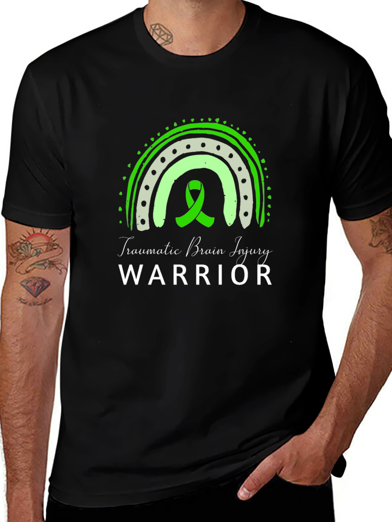 TBI Warrior Rainbow Graphic Tee