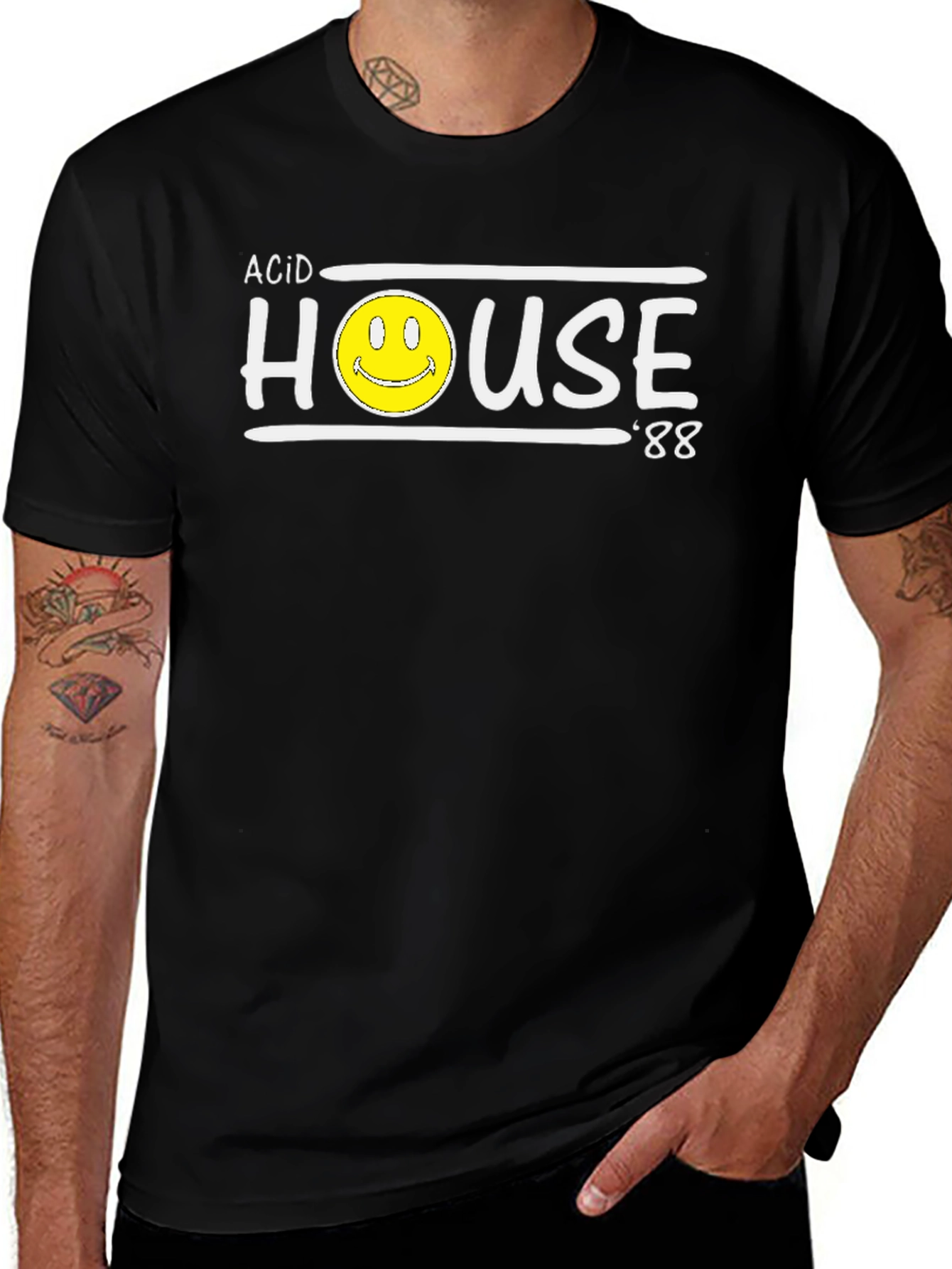 Acid House '88 Graphic Tee - Retro Rave Style