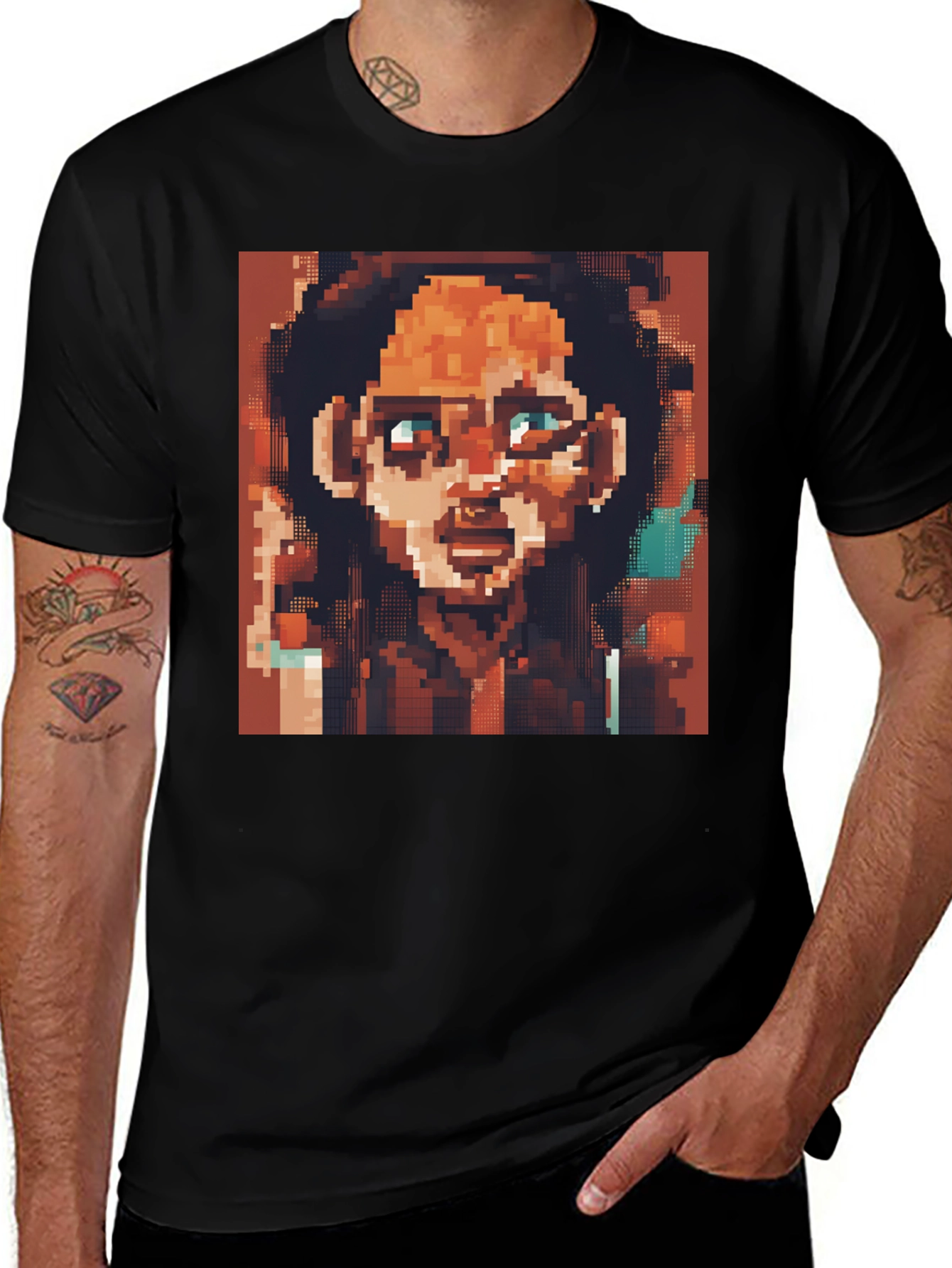 Variant 24 of Pixel Art Portrait Tee - Unique Graphic T-Shirt