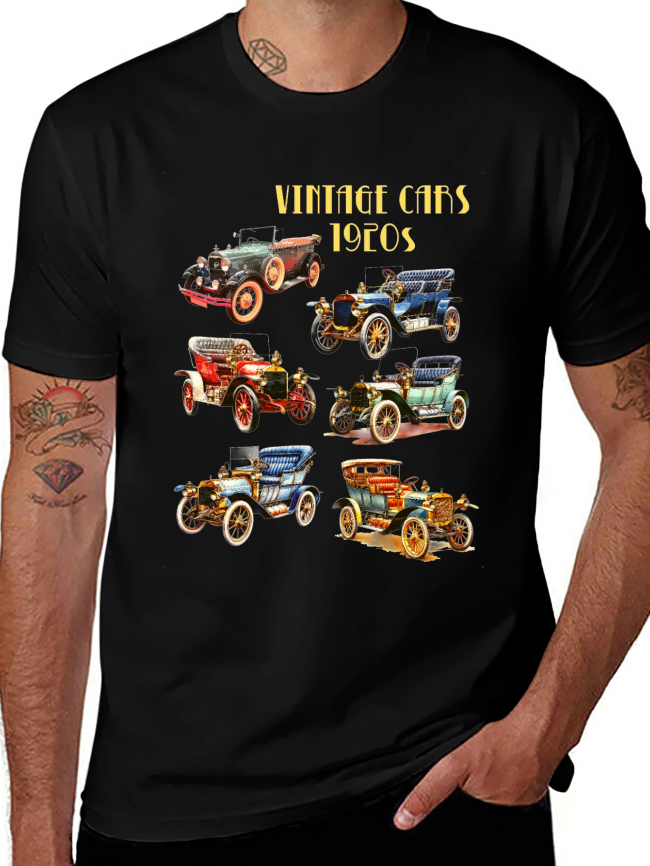 Variant 8 of Vintage Cars 1920s Graphic T-Shirt