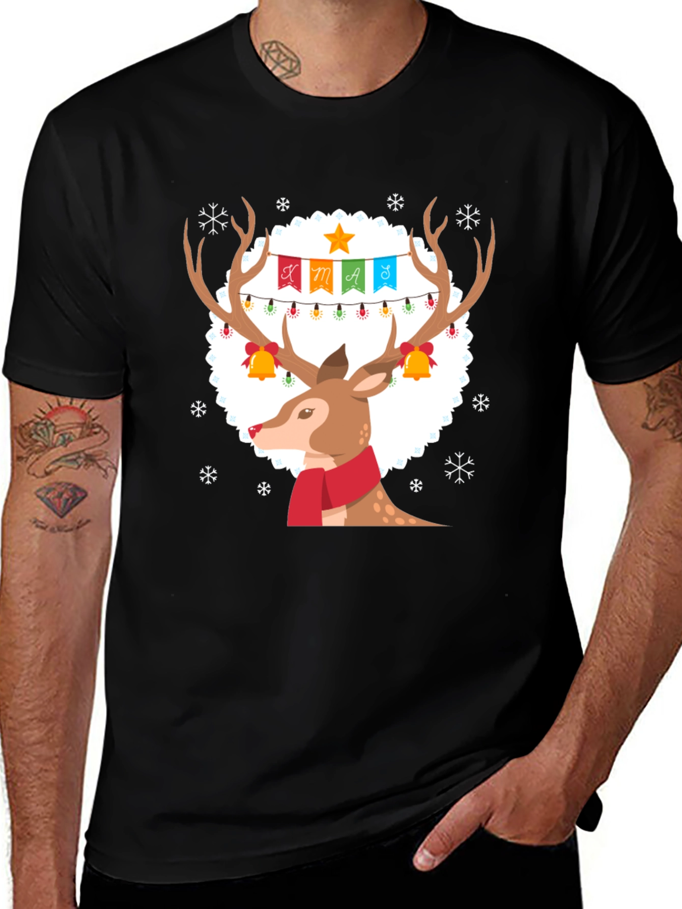 Festive Reindeer Xmas T-Shirt