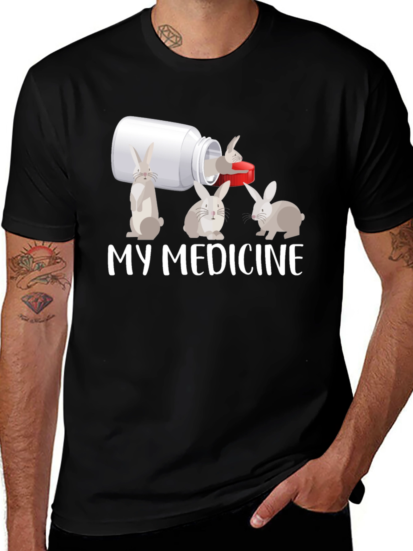 Variant 10 of My Medicine Rabbit T-Shirt