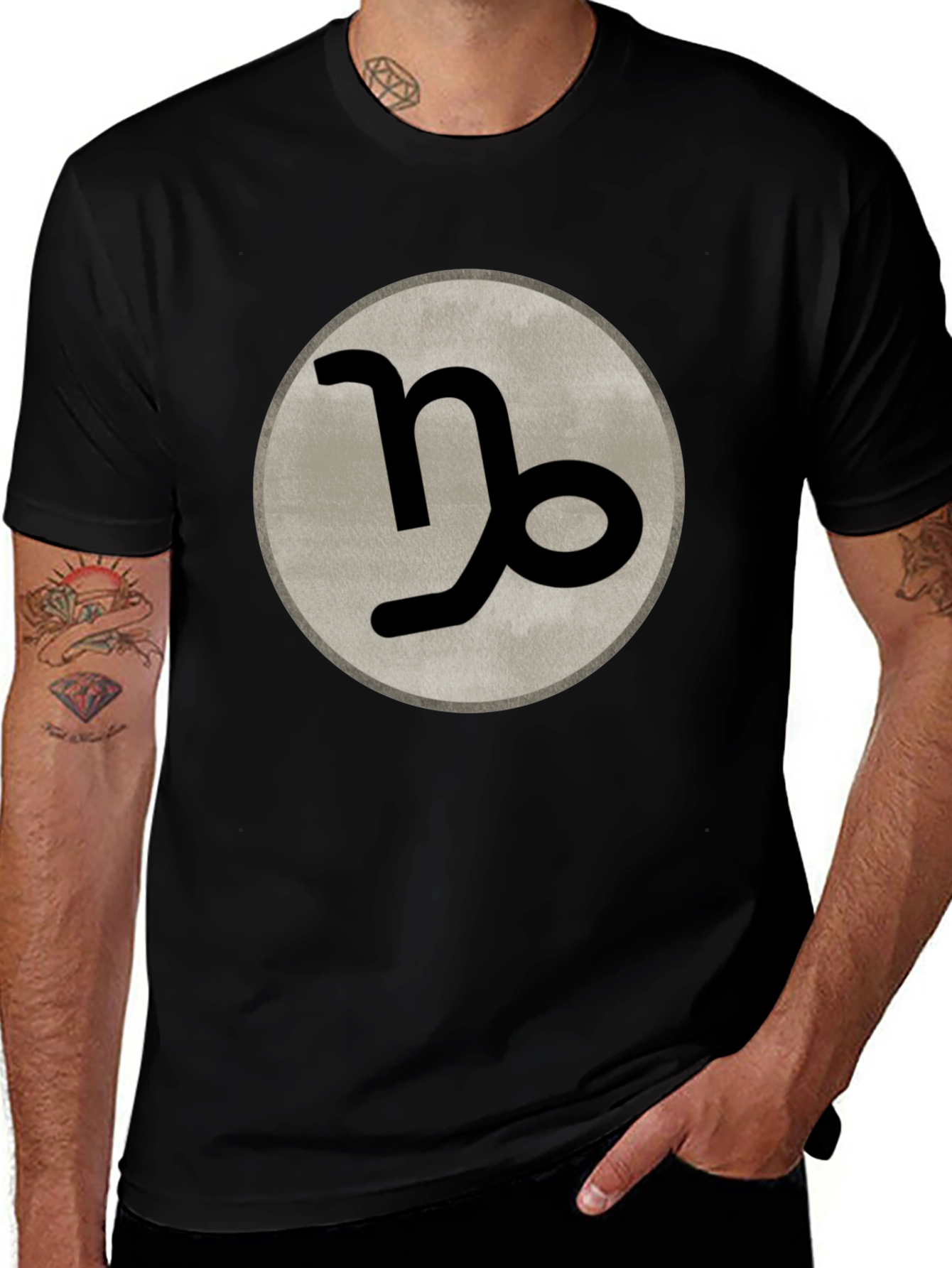 Variant 2 of Capricorn Zodiac Sign Graphic Tee