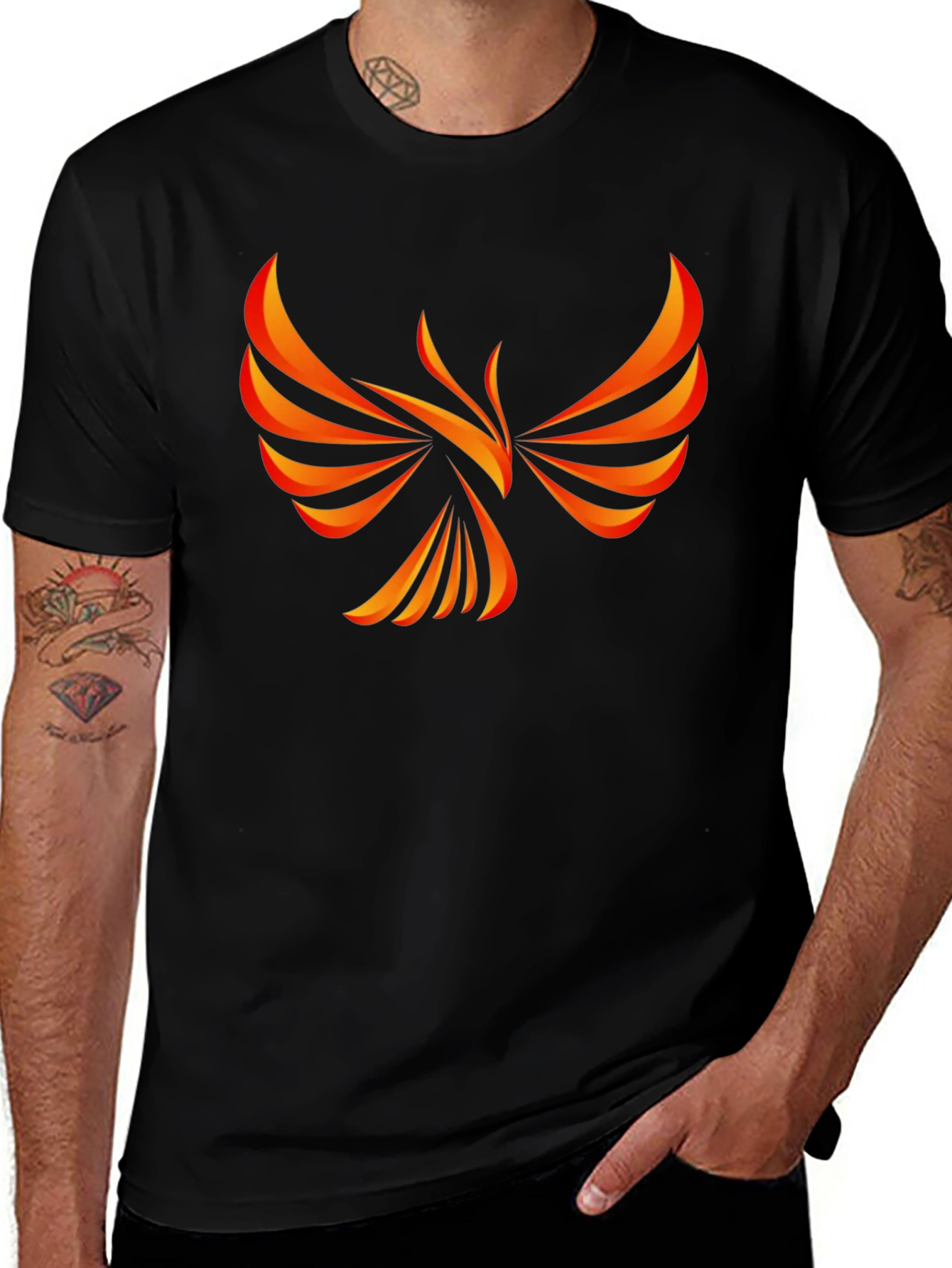 Variant 15 of Phoenix Graphic Black Tee