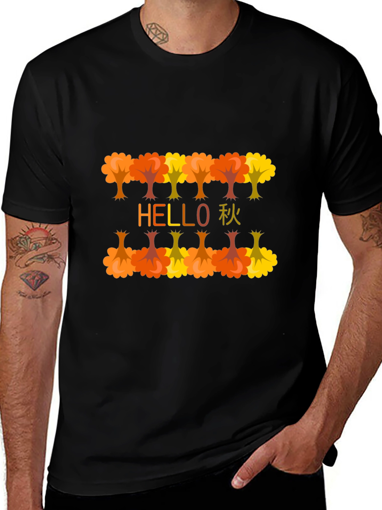 Variant 6 of Hello Fall Autumn T-Shirt