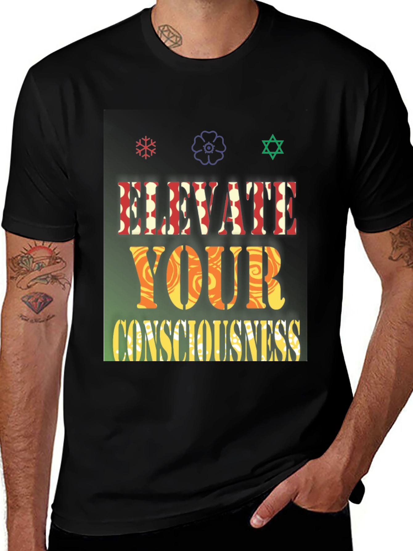 Variant 20 of Elevate Your Consciousness Graphic Tee
