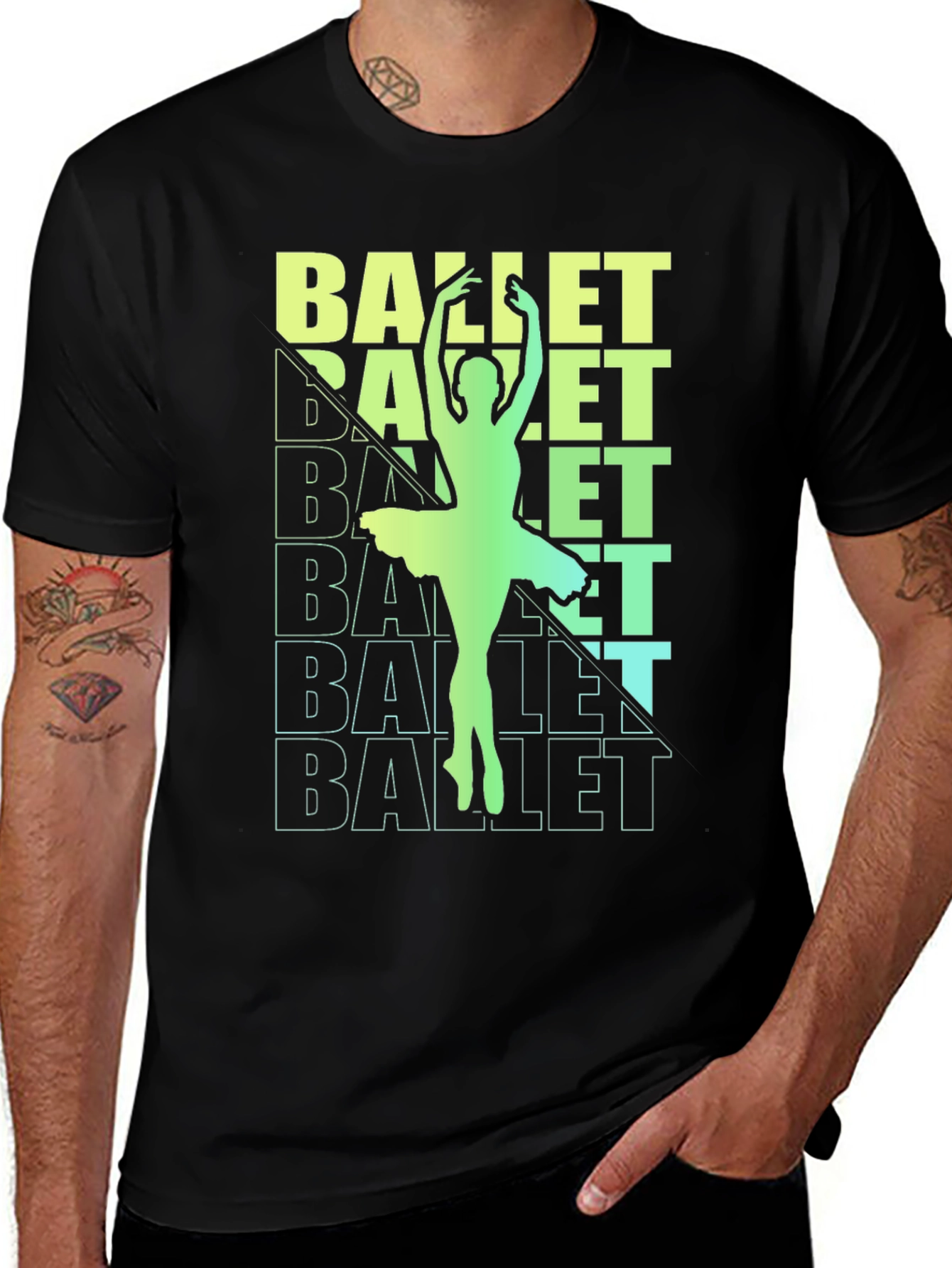 Variant 9 of Ballet Dancer T-Shirt - Artistic Graphic Tee