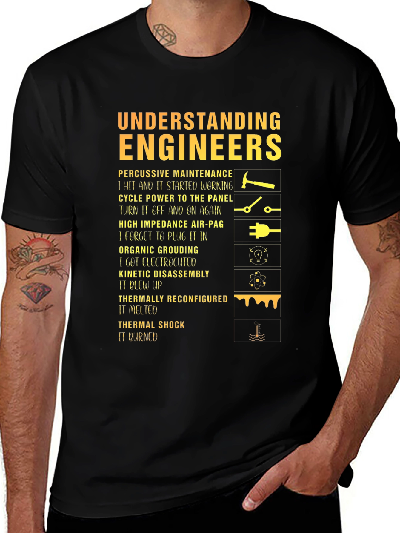 Variant 10 of Understanding Engineers Graphic T-Shirt