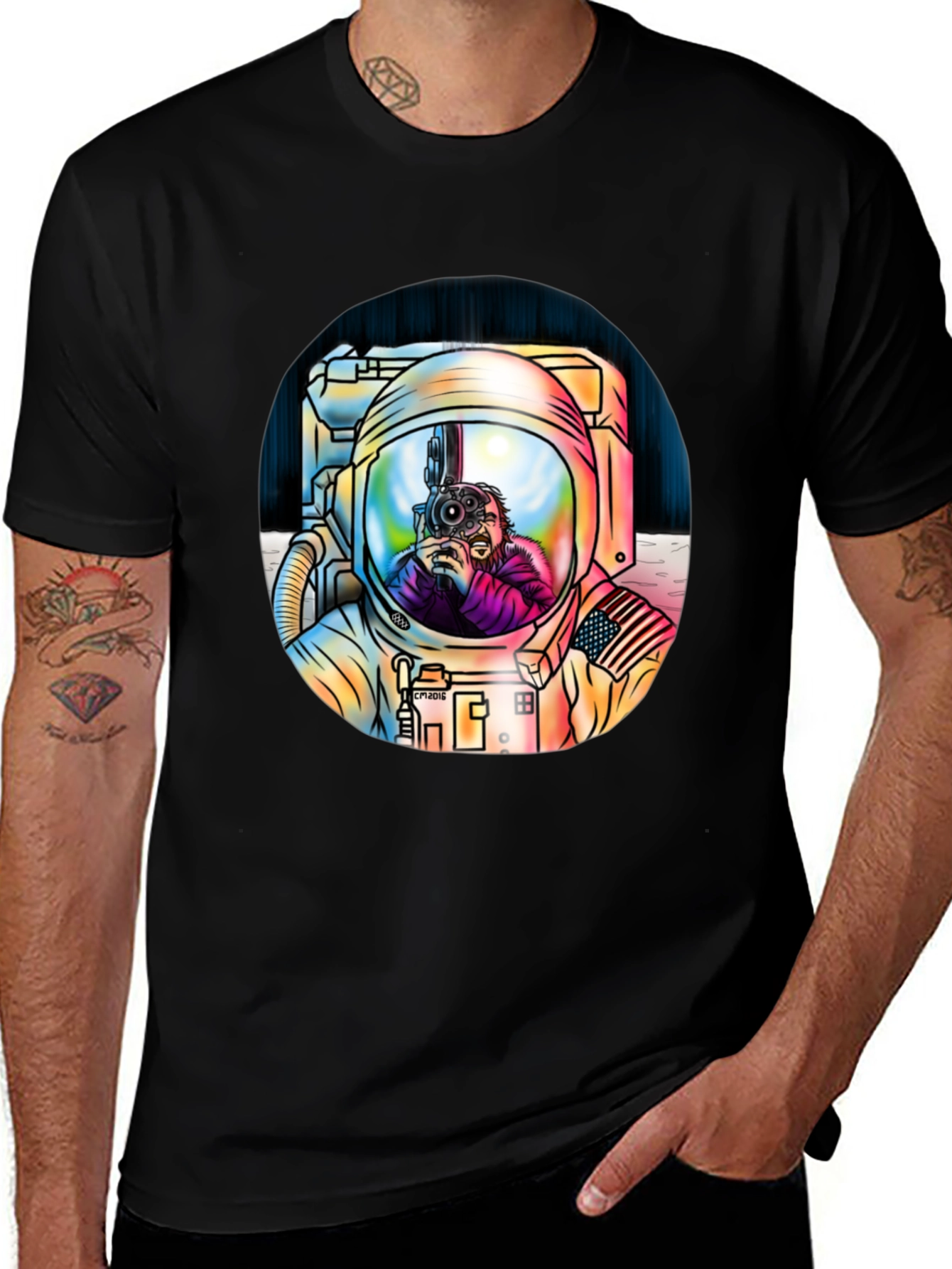 Variant 23 of Astronaut Photographer Graphic Tee